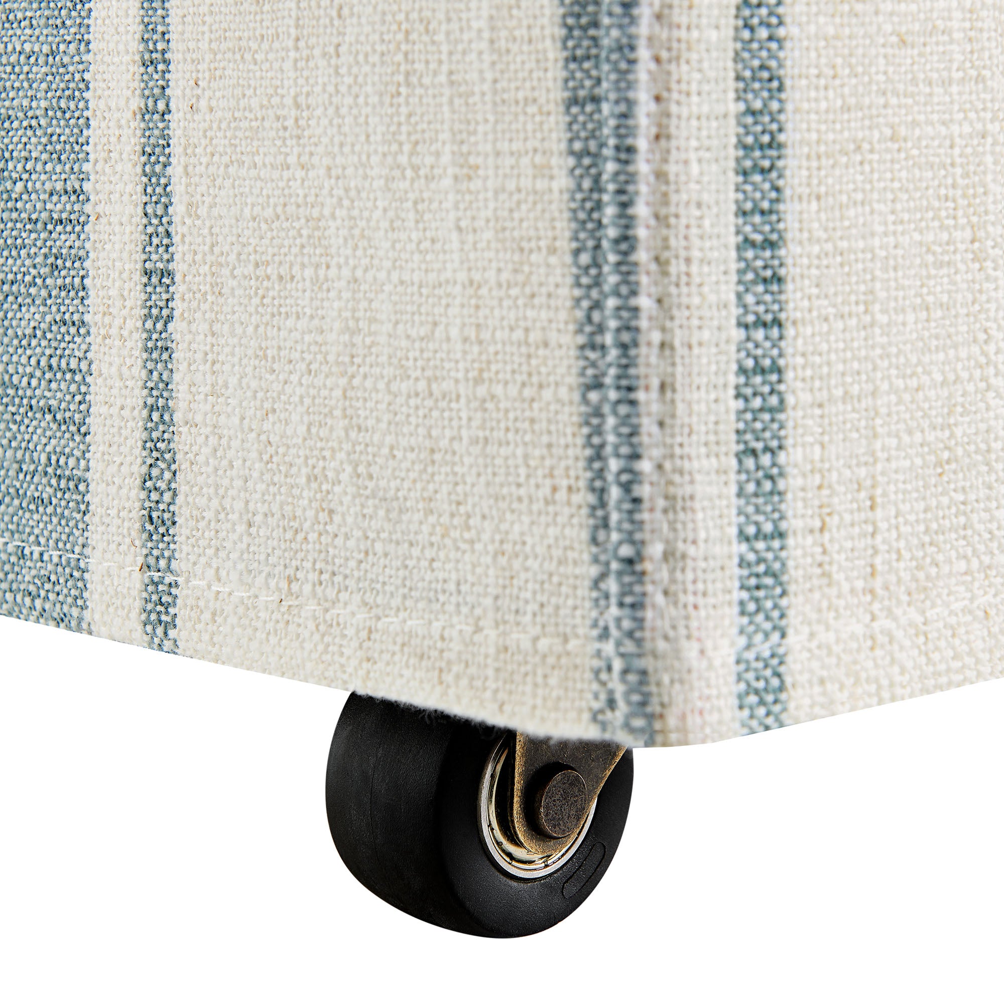 Tessera Striped Slipcovered Dining Side Chair, Blue Stripe