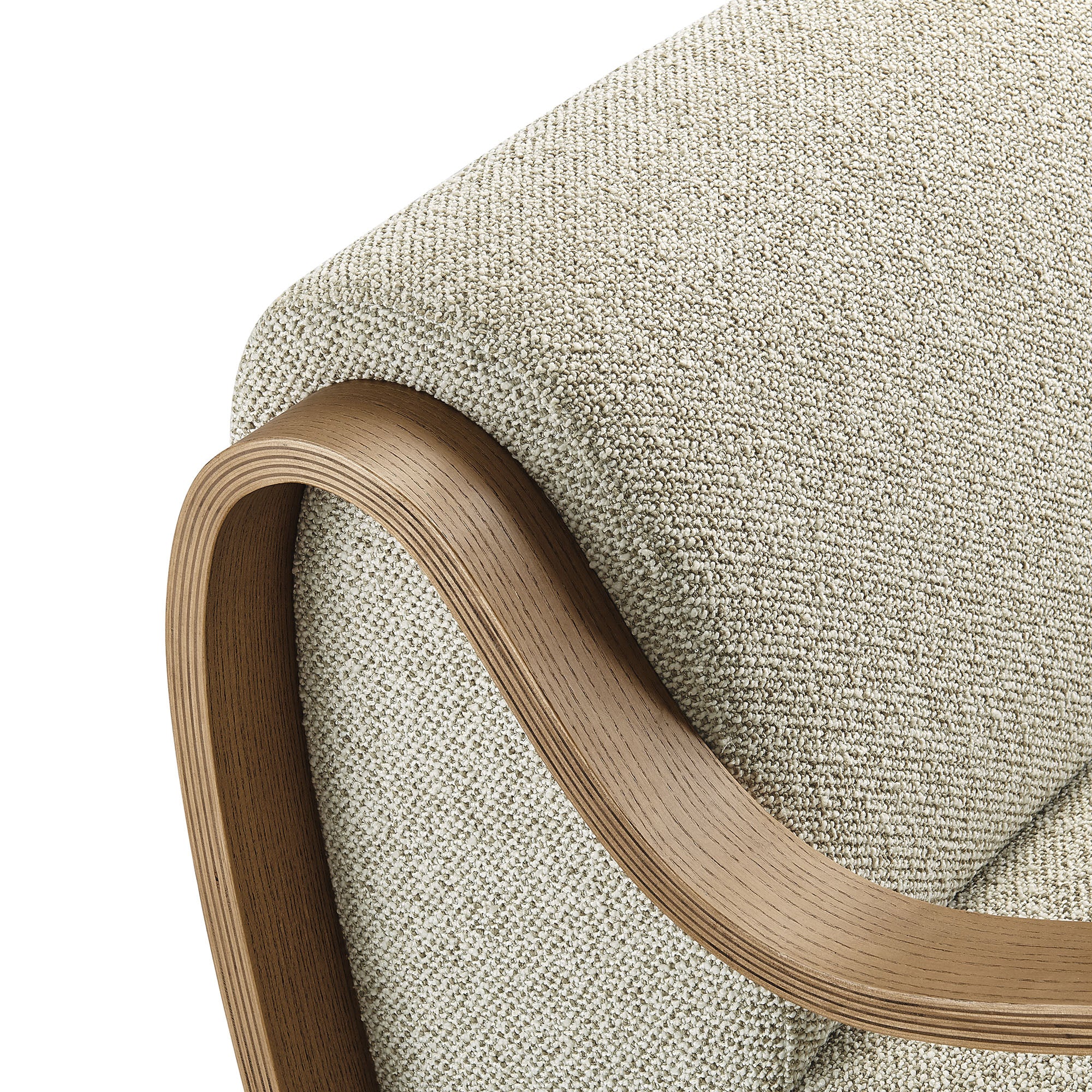 Atrium Lattice Boucle Accent Armchair, Marble