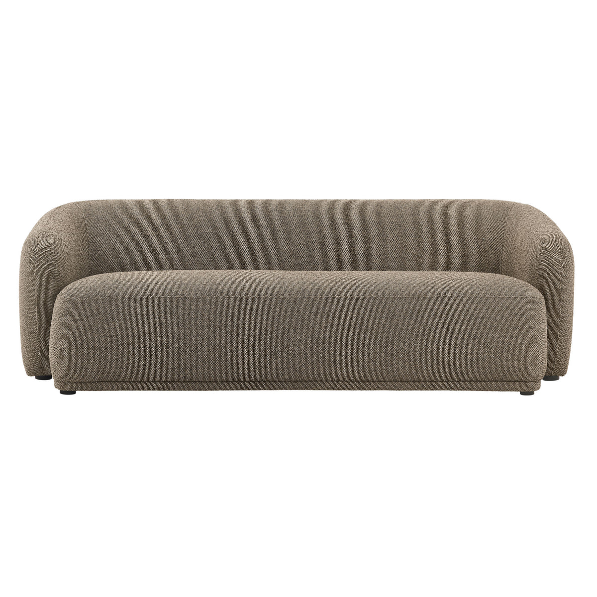 Monica 88 Inch Boucle Fabric Sofa, Earth