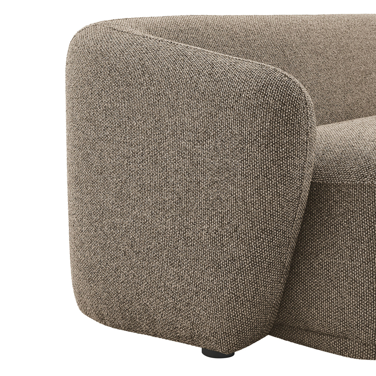 Monica 88 Inch Boucle Fabric Sofa, Earth