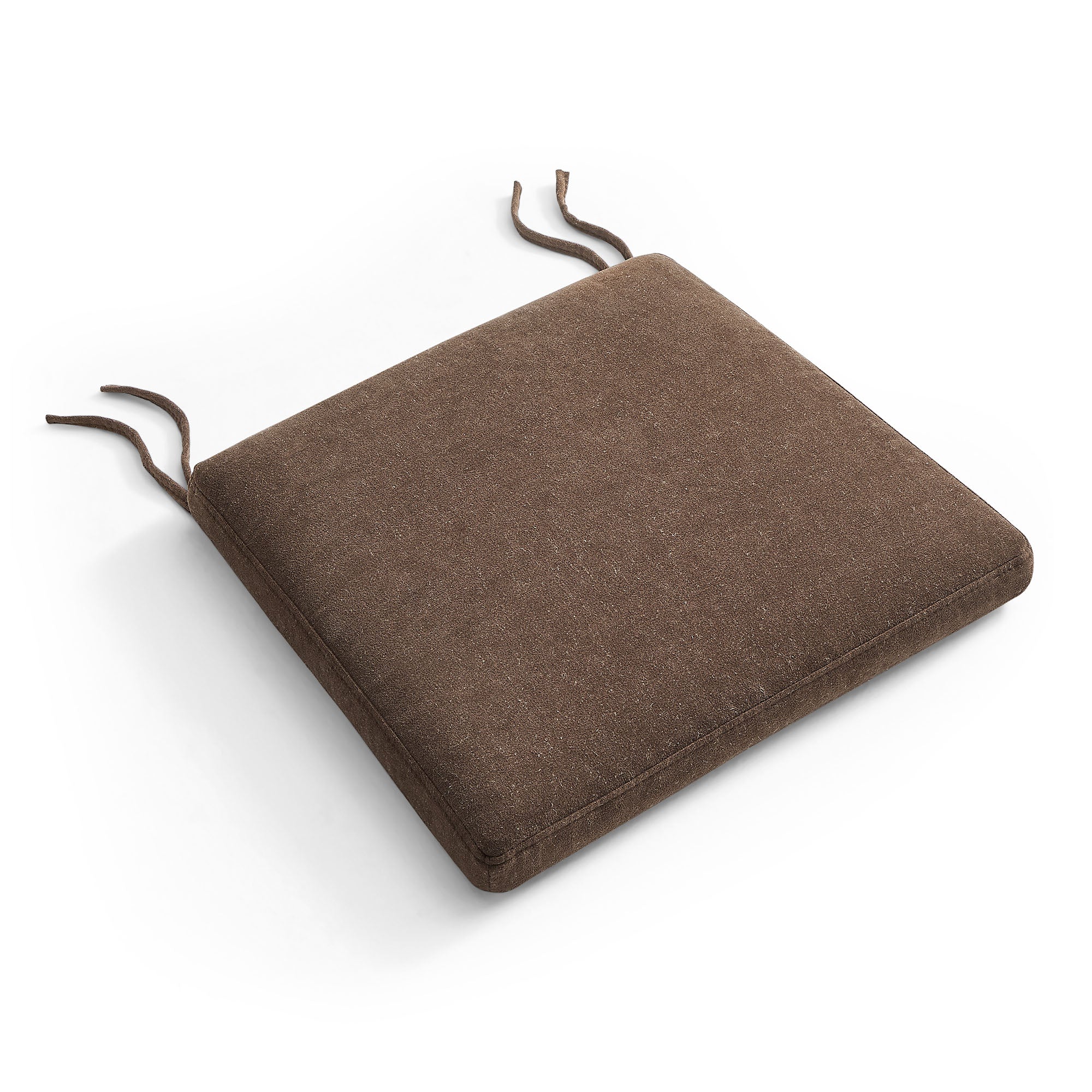 Jax Fabric Dining Chair Seat Cushion, Cocoa
