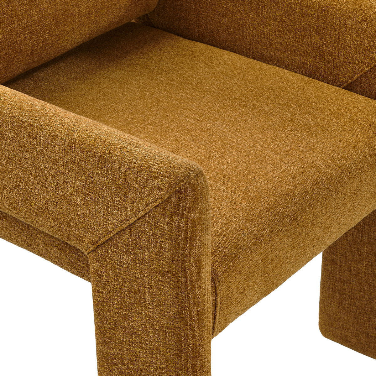 Daven Fabric Upholstered Dining Chair, Copper