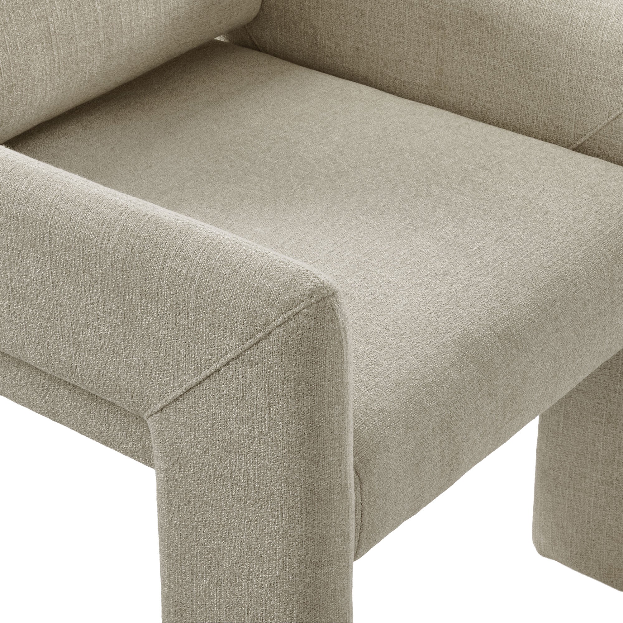 Daven Fabric Upholstered Dining Chair, Linen