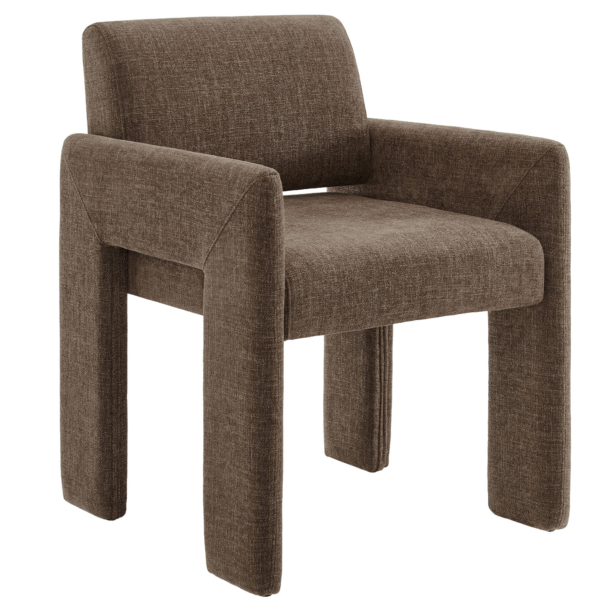 Daven Fabric Upholstered Dining Chair, Mocha
