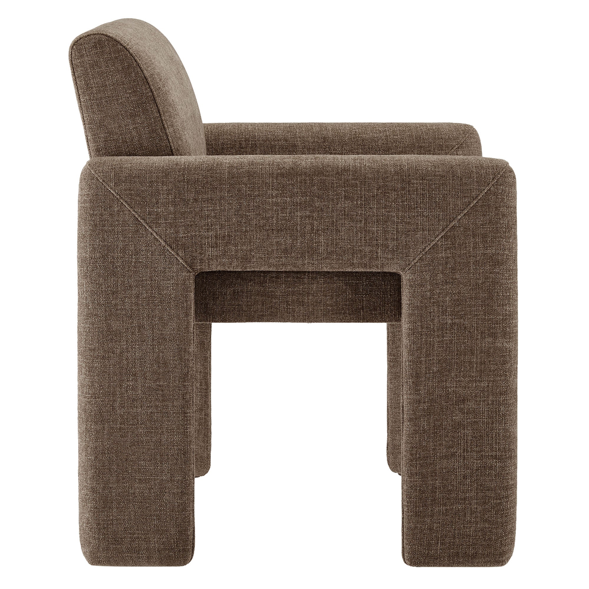 Daven Fabric Upholstered Dining Chair, Mocha