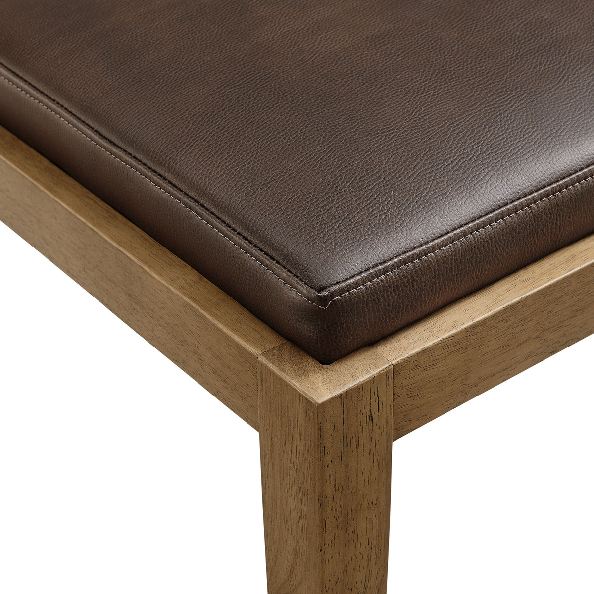 Calder Vegan Leather Dining Side Chair, Espresso