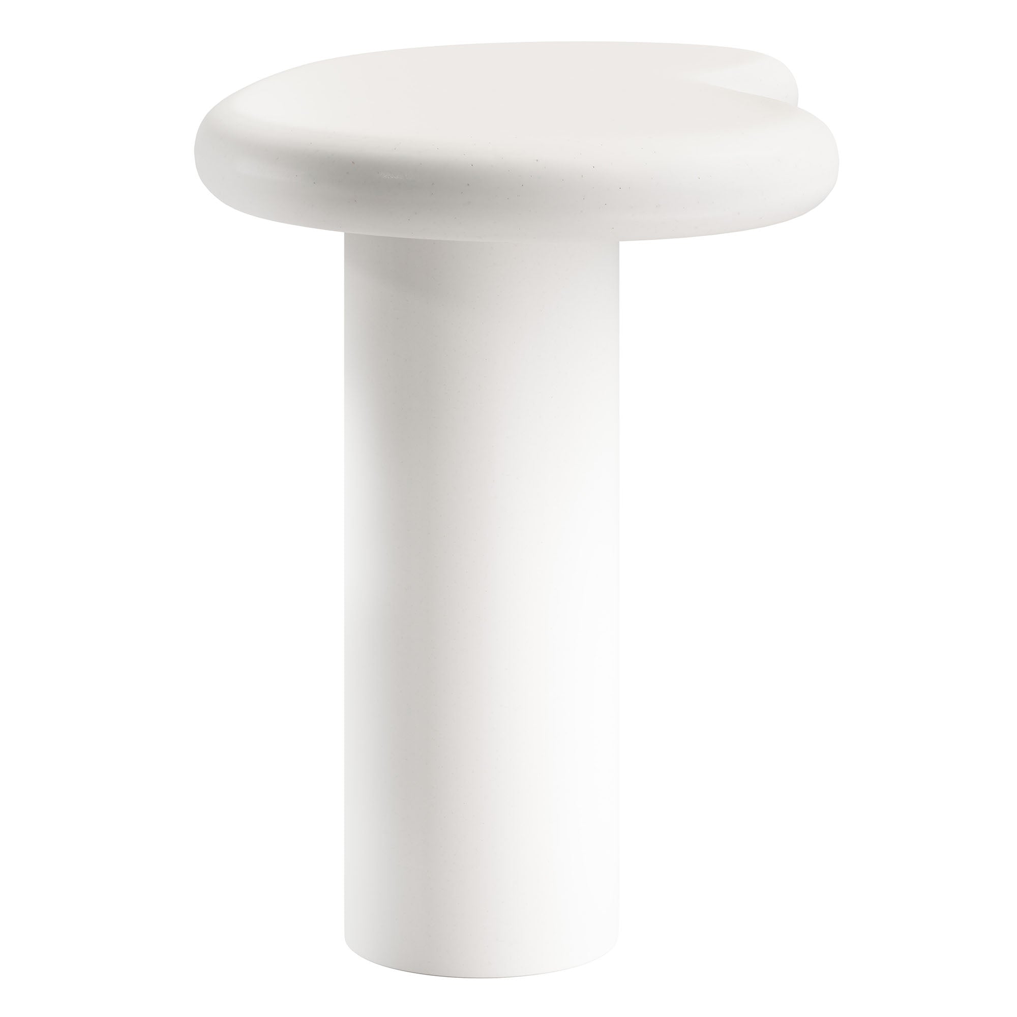Elowen Outdoor Patio Side Table, White