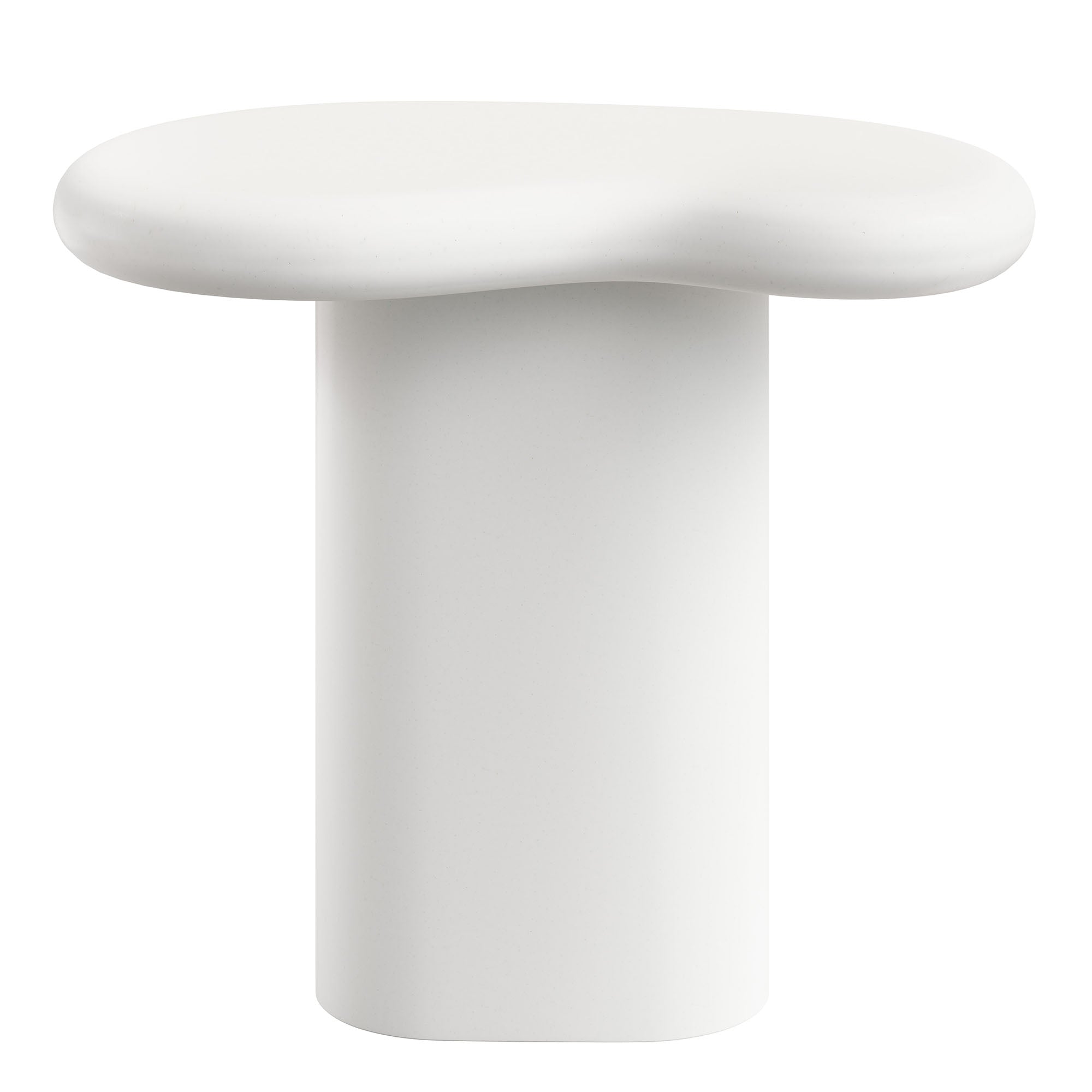 Elowen Outdoor Patio Side Table, White