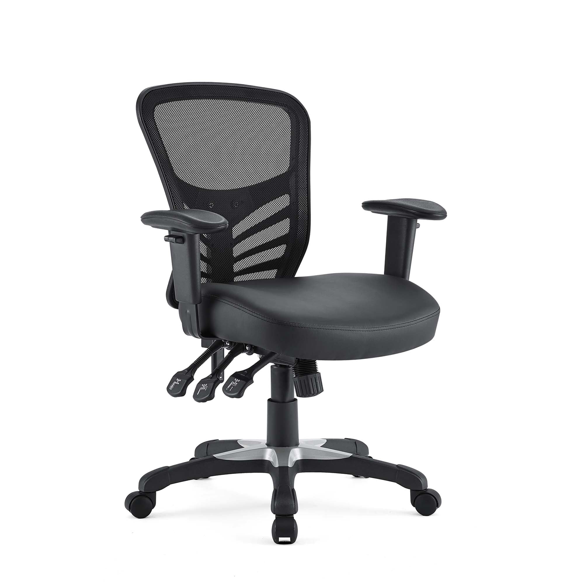 Articulate Vinyl Office Chair, Black