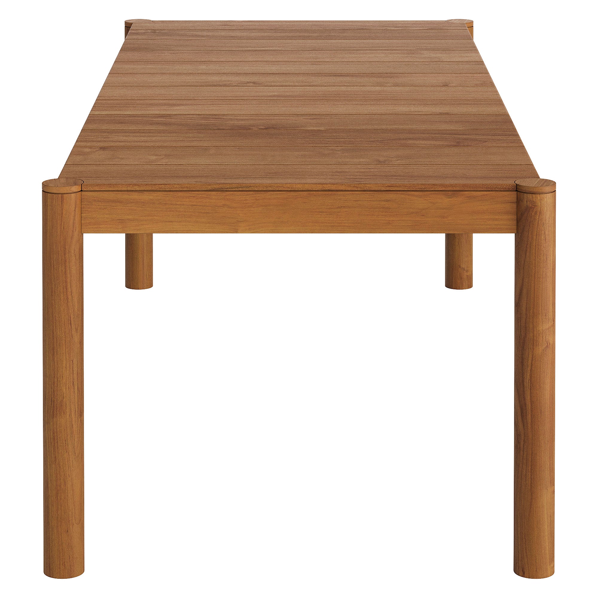 Eleni 7 Piece Outdoor Patio Teak Wood Dining Set, Natural Sail
