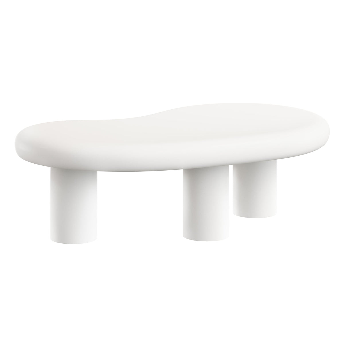 Elowen Outdoor Patio Coffee Table, White