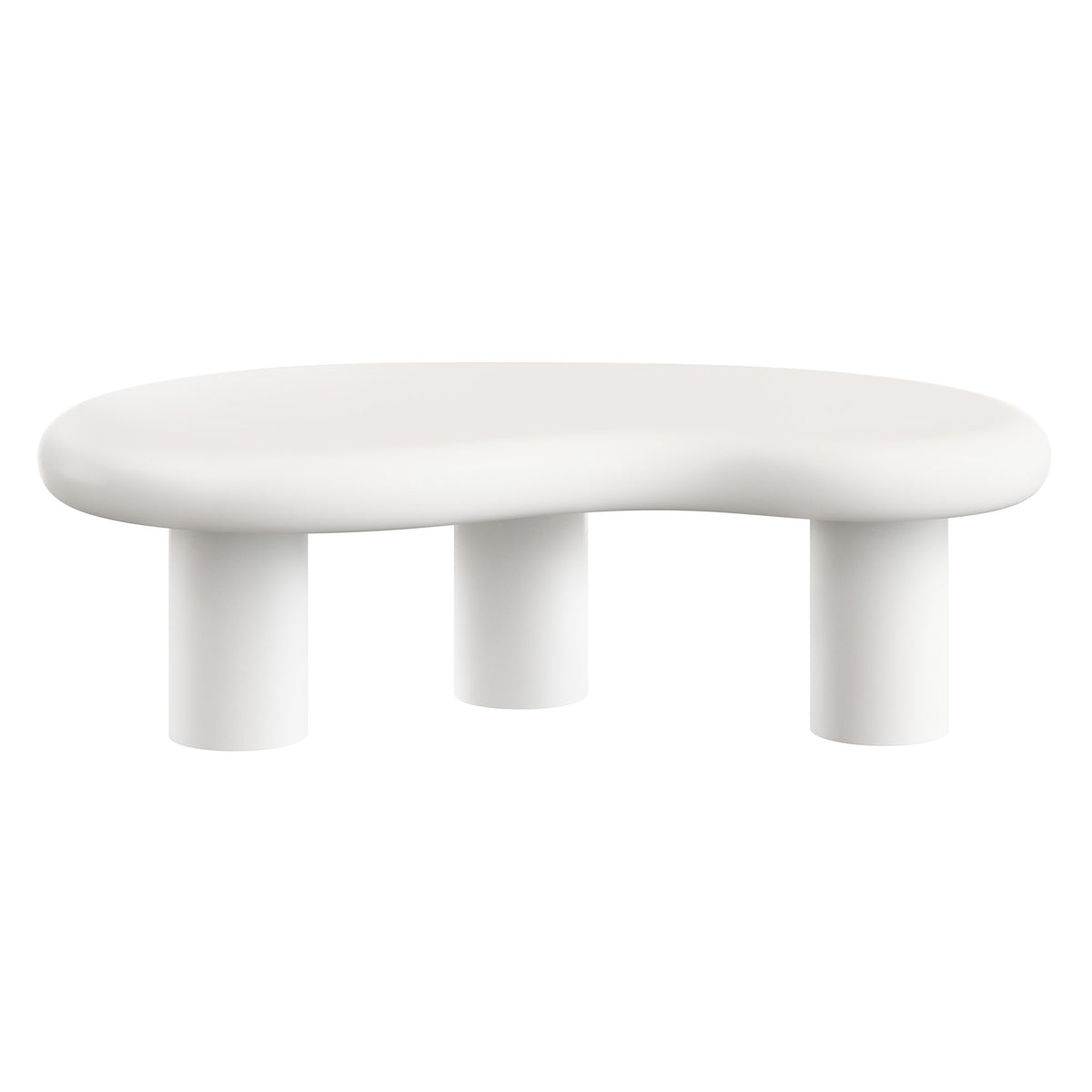 Elowen Outdoor Patio Coffee Table, White