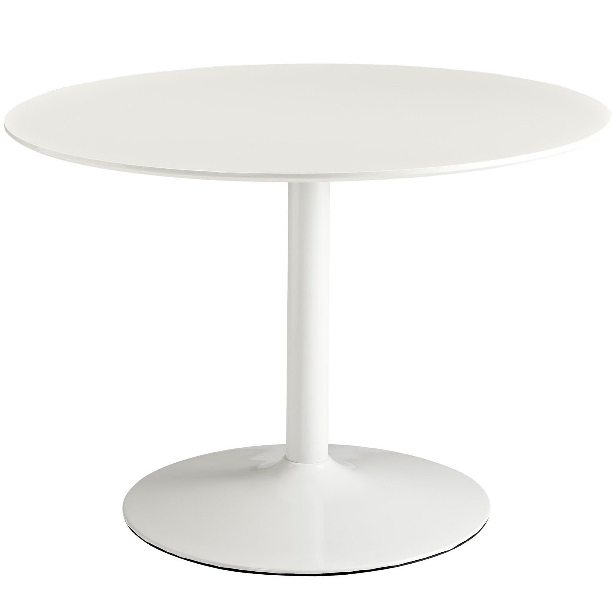 Revolve Round Wood Dining Table, White