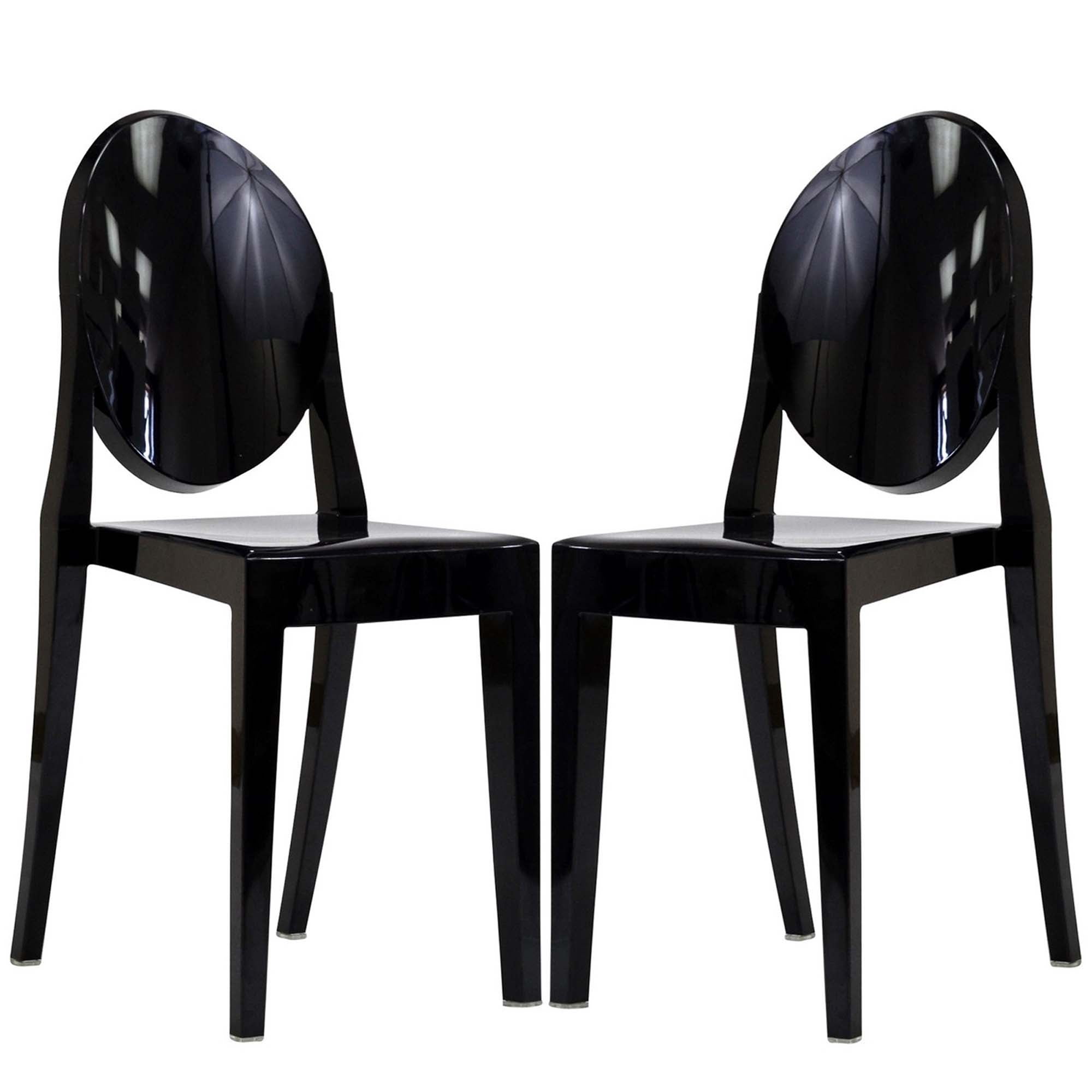 Casper Dining Chairs Set of 2, Black
