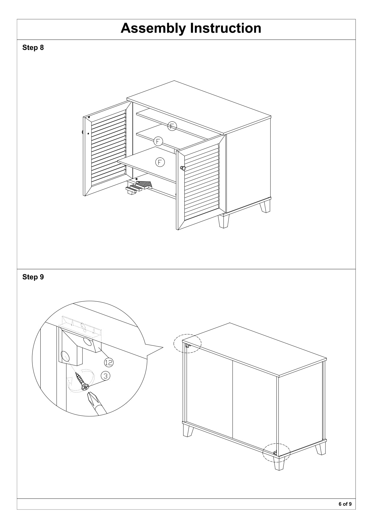 Baxton Studio Coolidge Modern and Contemporary Walnut Finished 4-Shelf Wood Shoe Storage Cabinet