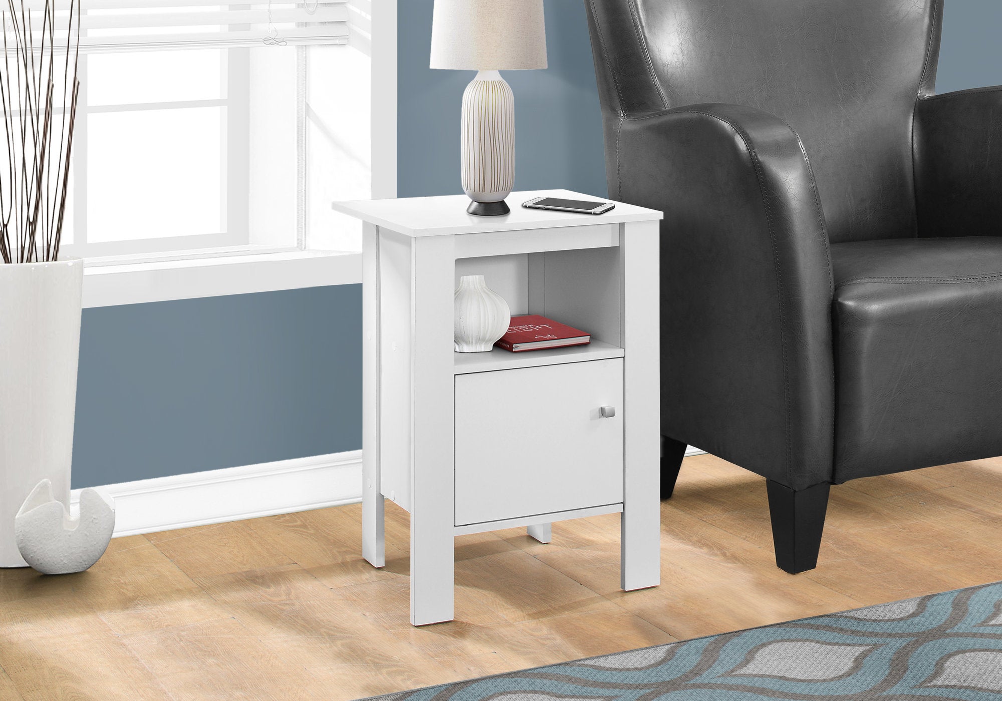 Avior - Accent Table Side End Nightstand Lamp Storage Living Room Bedroom