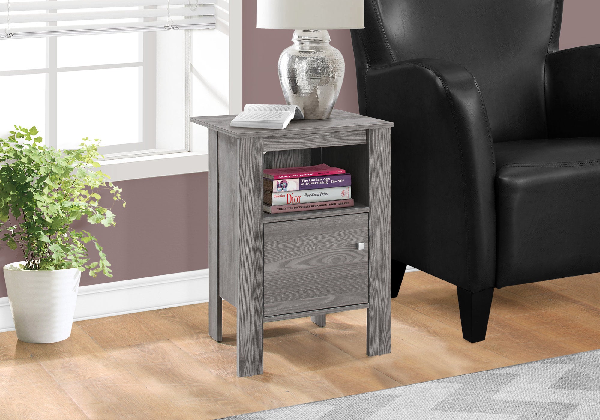 Indus - Accent Table Side End Nightstand Lamp Storage Living Room Bedroom