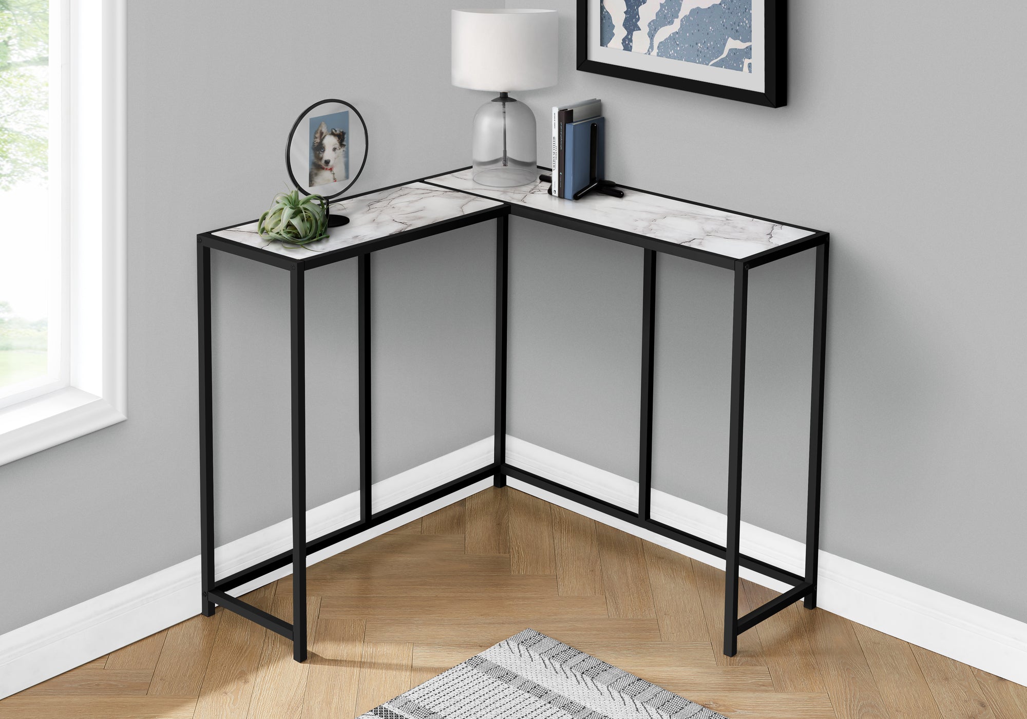 Lizzie - Accent Table Console Entryway Narrow Corner Living Room Bedroom White