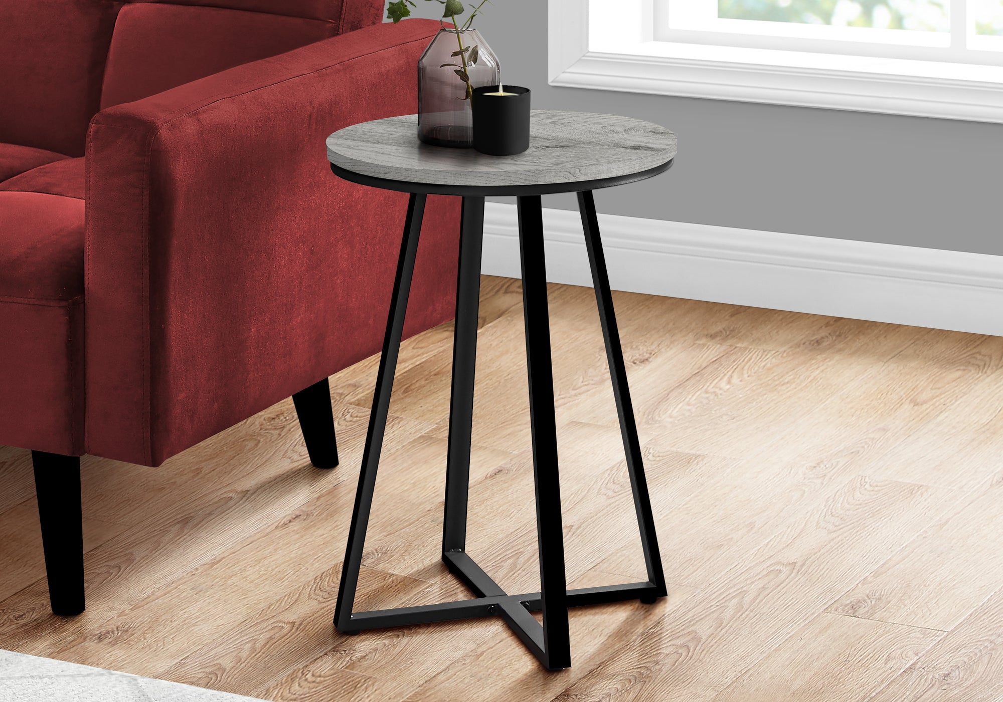 Parsons - Accent Table Side Round End Nightstand Lamp Living Room Bedroom