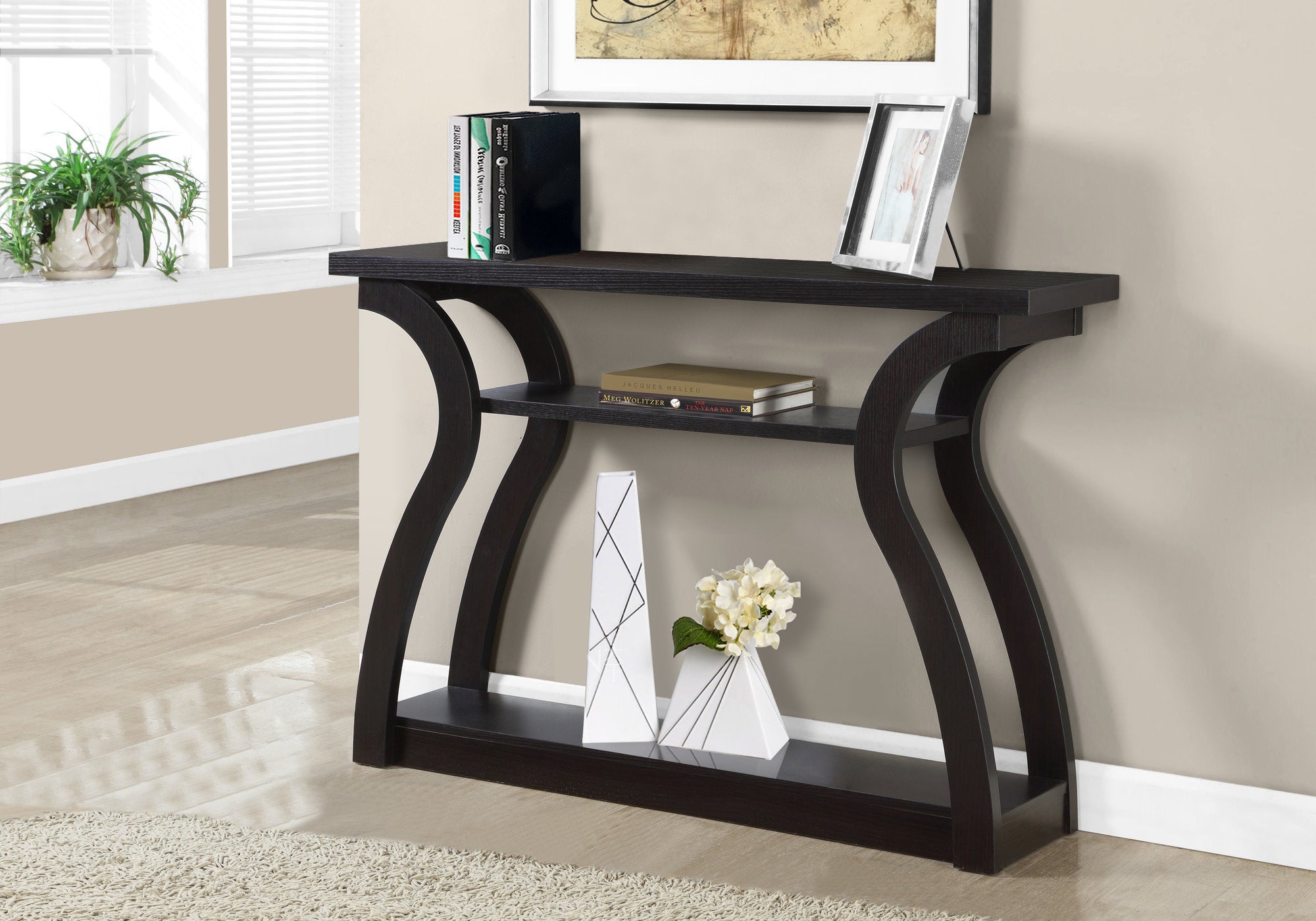 Gallo - Accent Table Console Entryway Narrow Sofa Living Room Bedroom Brown