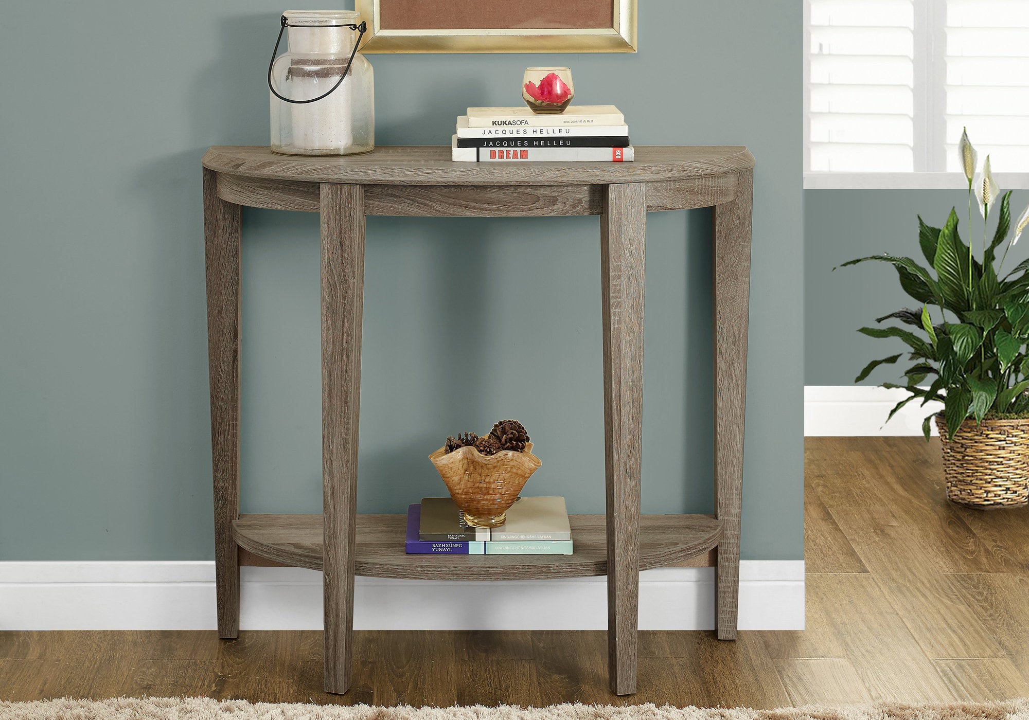 Lino - Accent Table Console Entryway Narrow Sofa Living Room Bedroom Brown