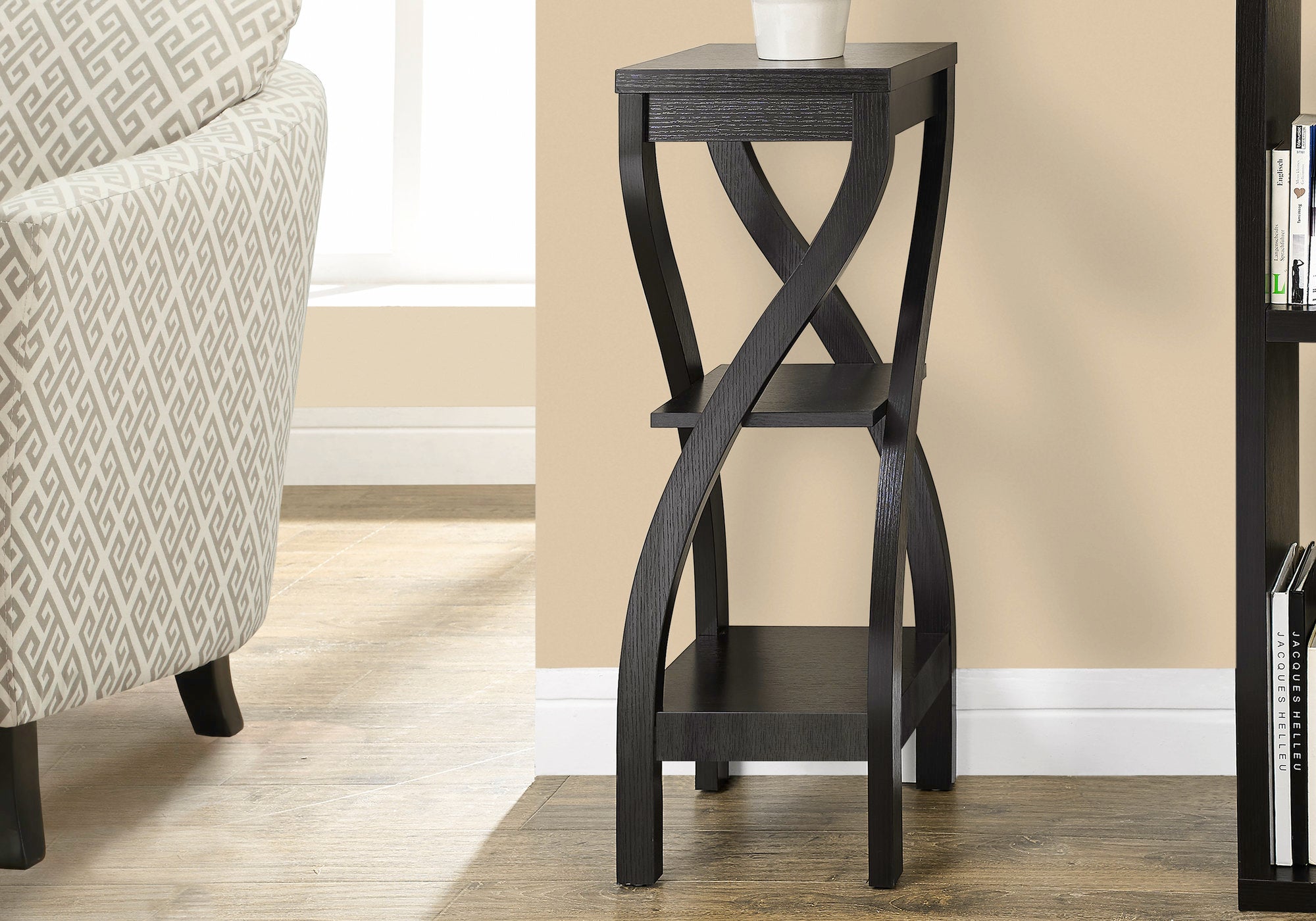 Siskal - Accent Table Side End Plant Stand Square Living Room Bedroom