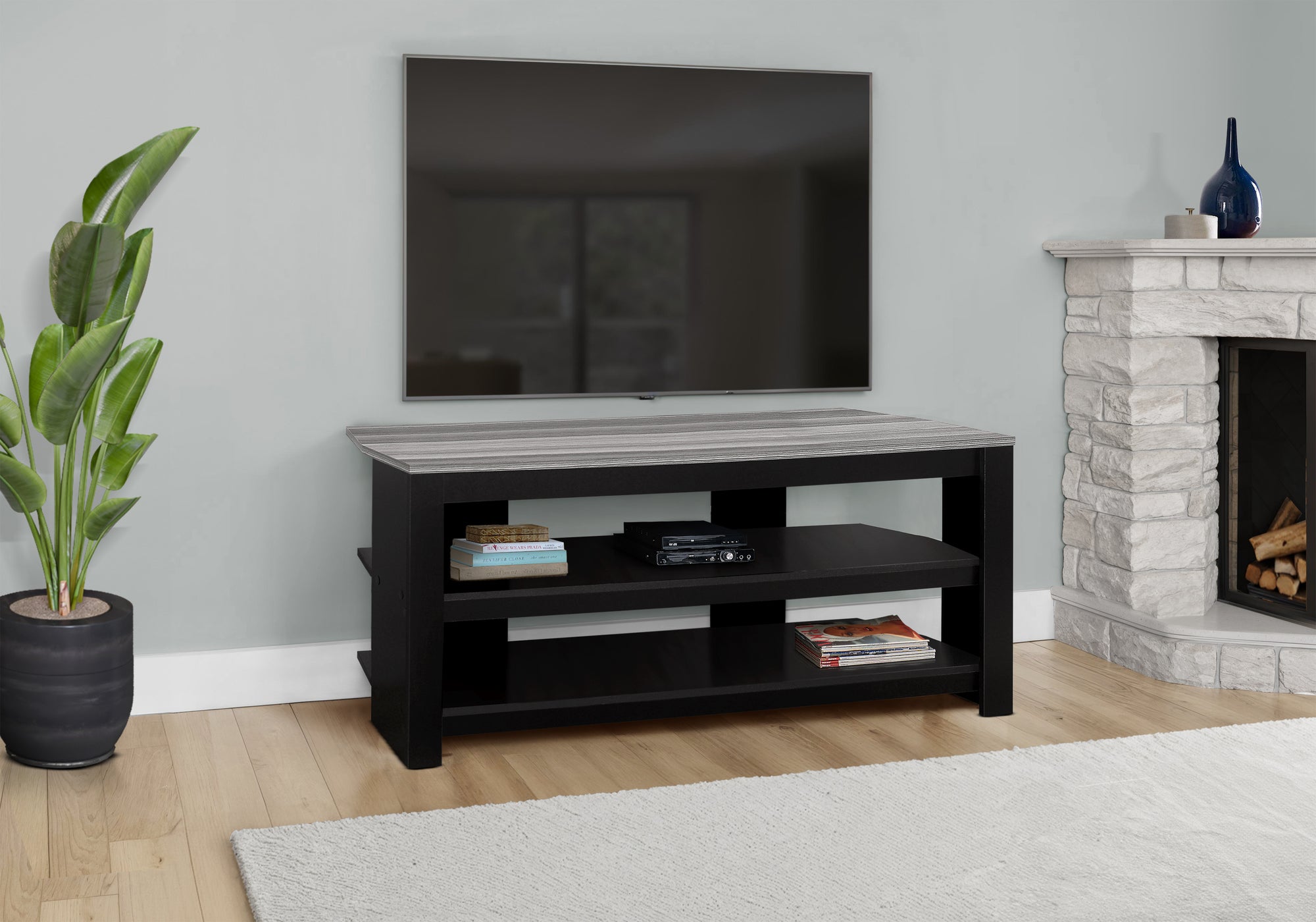 Constanza - Tv Stand 42 Inch Console Media Entertainment Center Storage Shelves