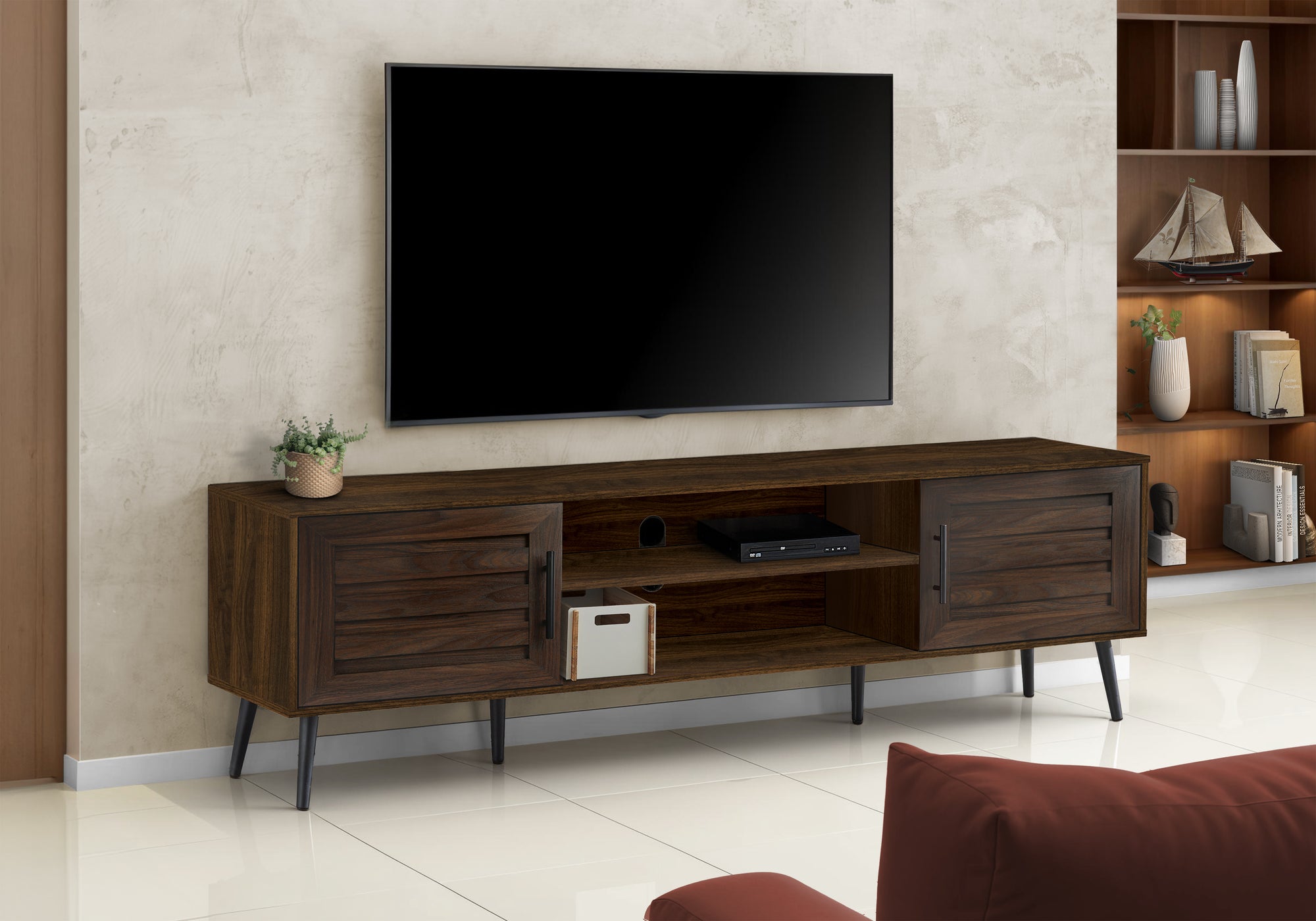 Roanoke - Tv Stand 72 Inch Console Media Entertainment Center Storage Cabinet