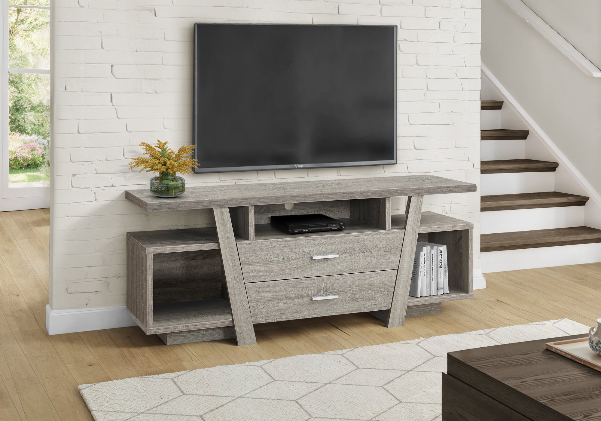 Warren - Tv Stand 60 Inch Console Media Entertainment Center Storage Drawers