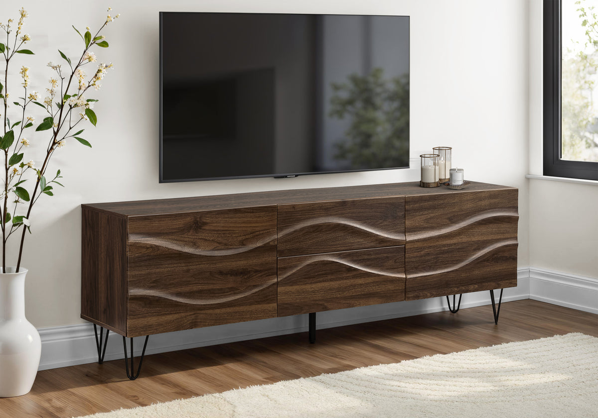 Felda - Tv Stand 72 Inch Console Media Entertainment Center Storage Cabinet