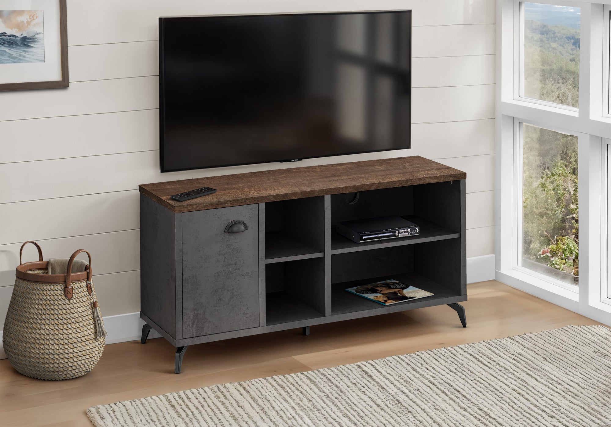 Viveka - Tv Stand 48 Inch Console Media Entertainment Center Storage Cabinet