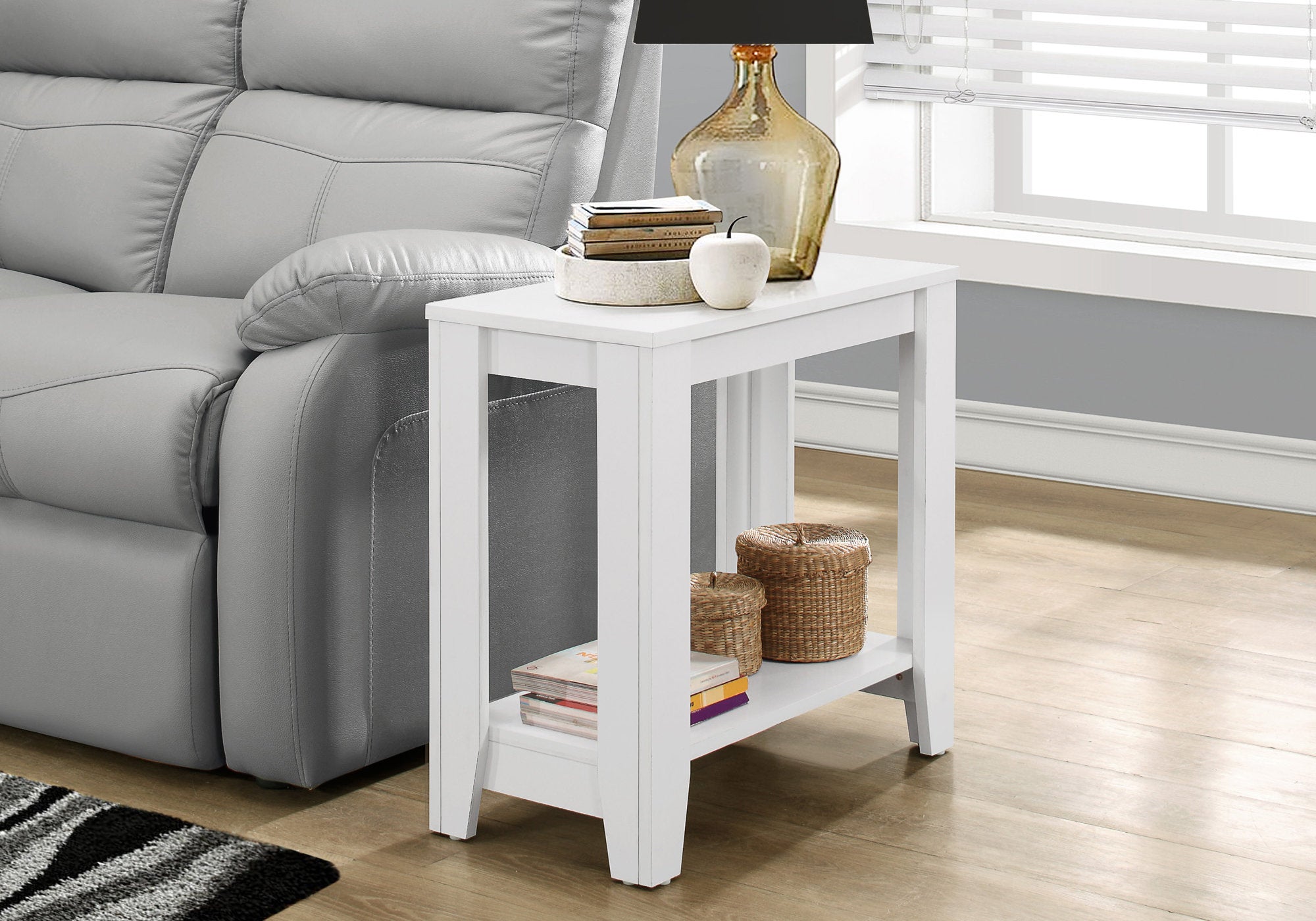 Gradisca - Accent Table Side End Nightstand Lamp Living Room Bedroom White
