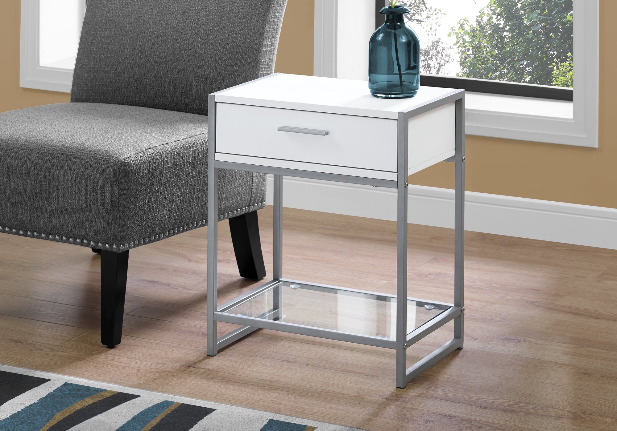 Winton - Accent Table Side End Nightstand Lamp Storage Drawer Living Room