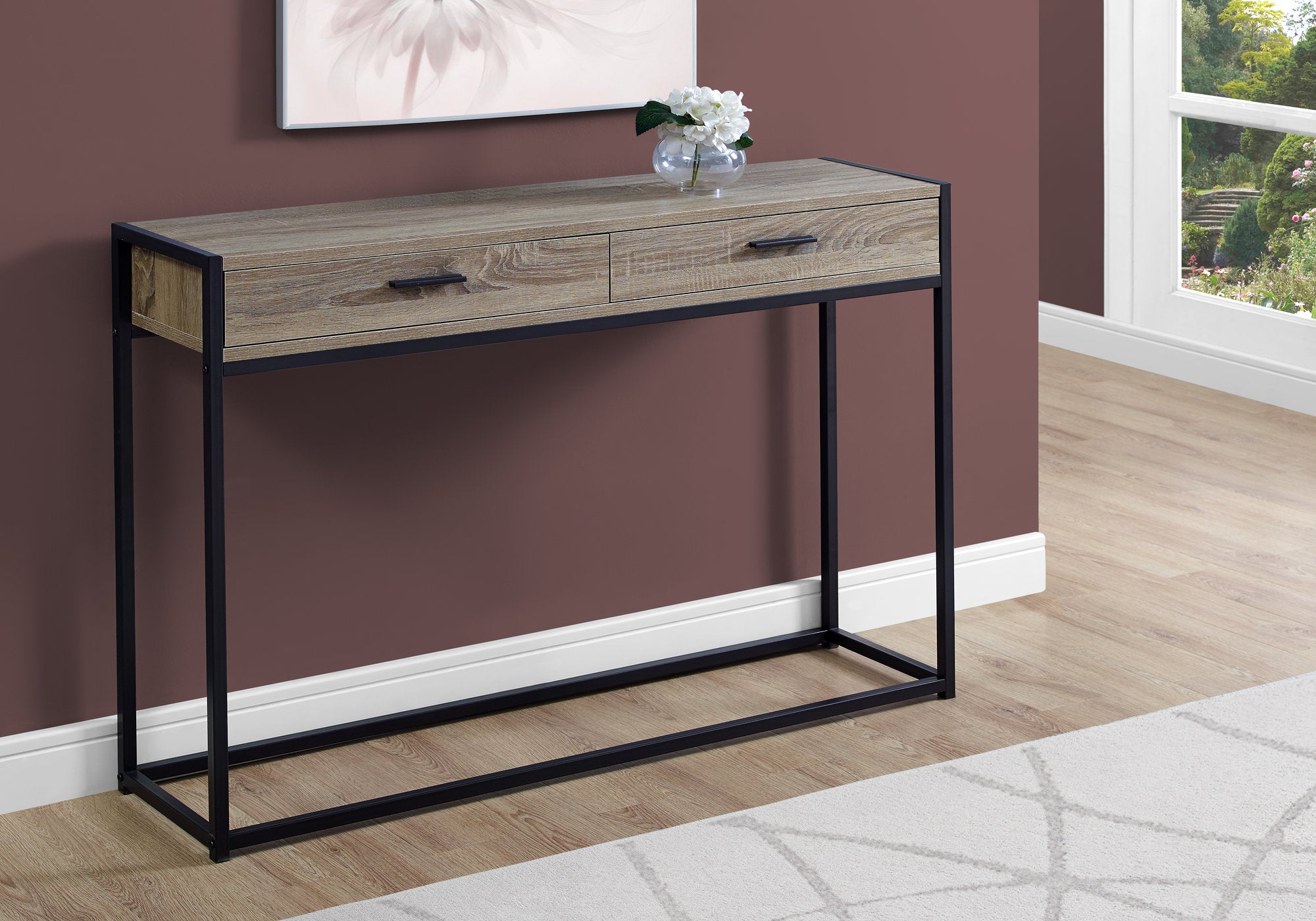 Mathias - Accent Table Console Entryway Narrow Sofa Storage Drawer Living Room