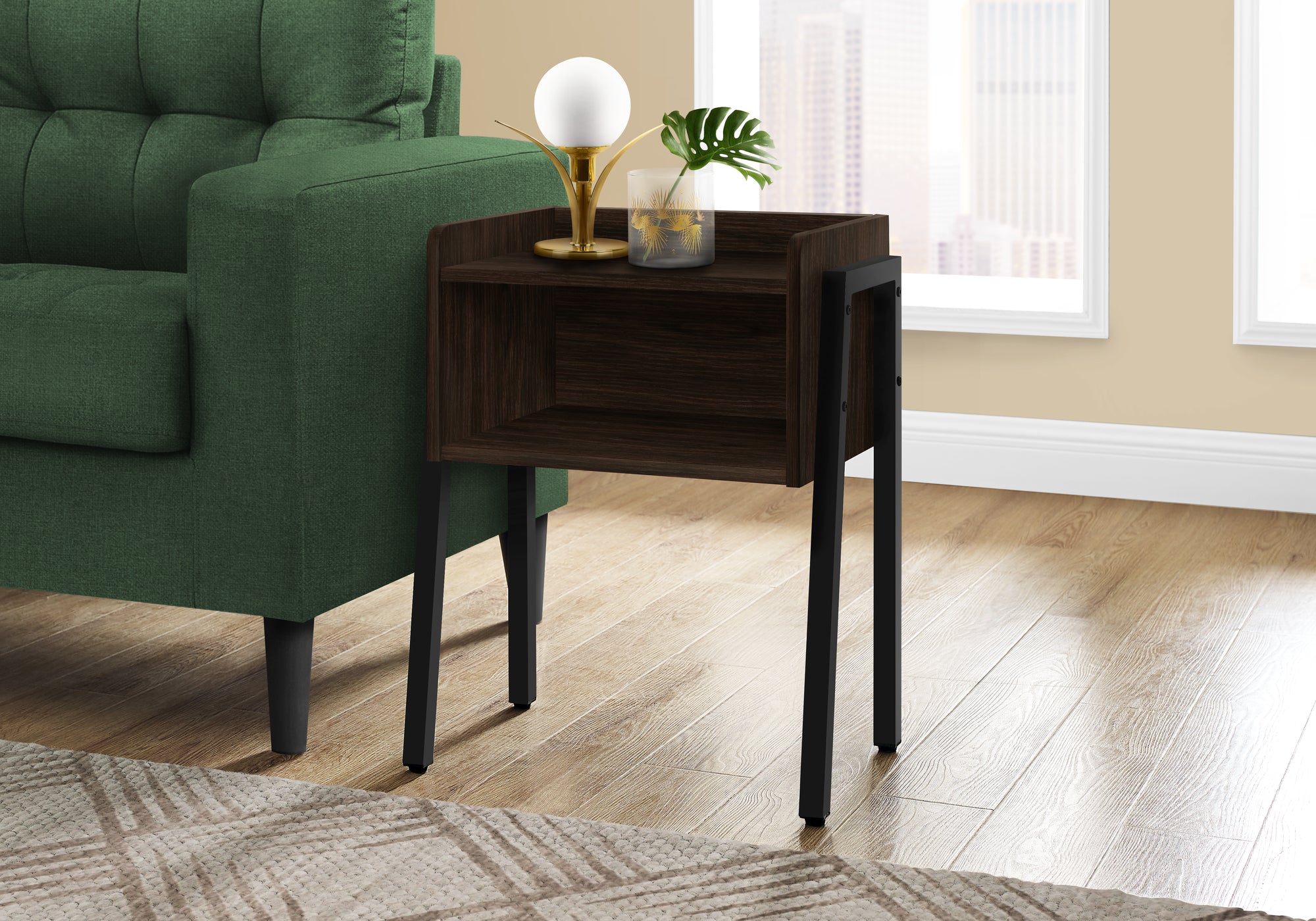 Marlys - Accent Table Side End Nightstand Lamp Living Room Bedroom Brown