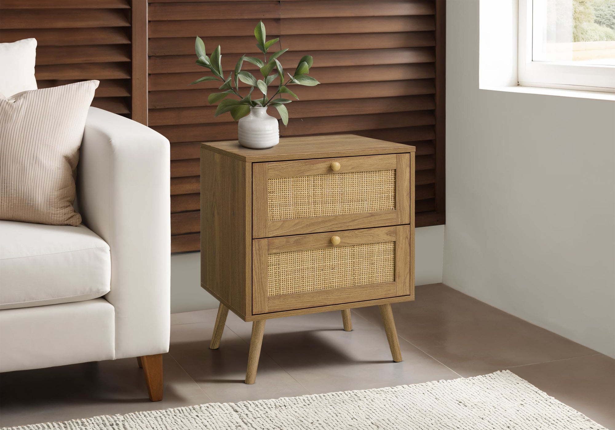 Aveneil - Accent Table Side Table End Bedroom Living Room Nightstand Storage