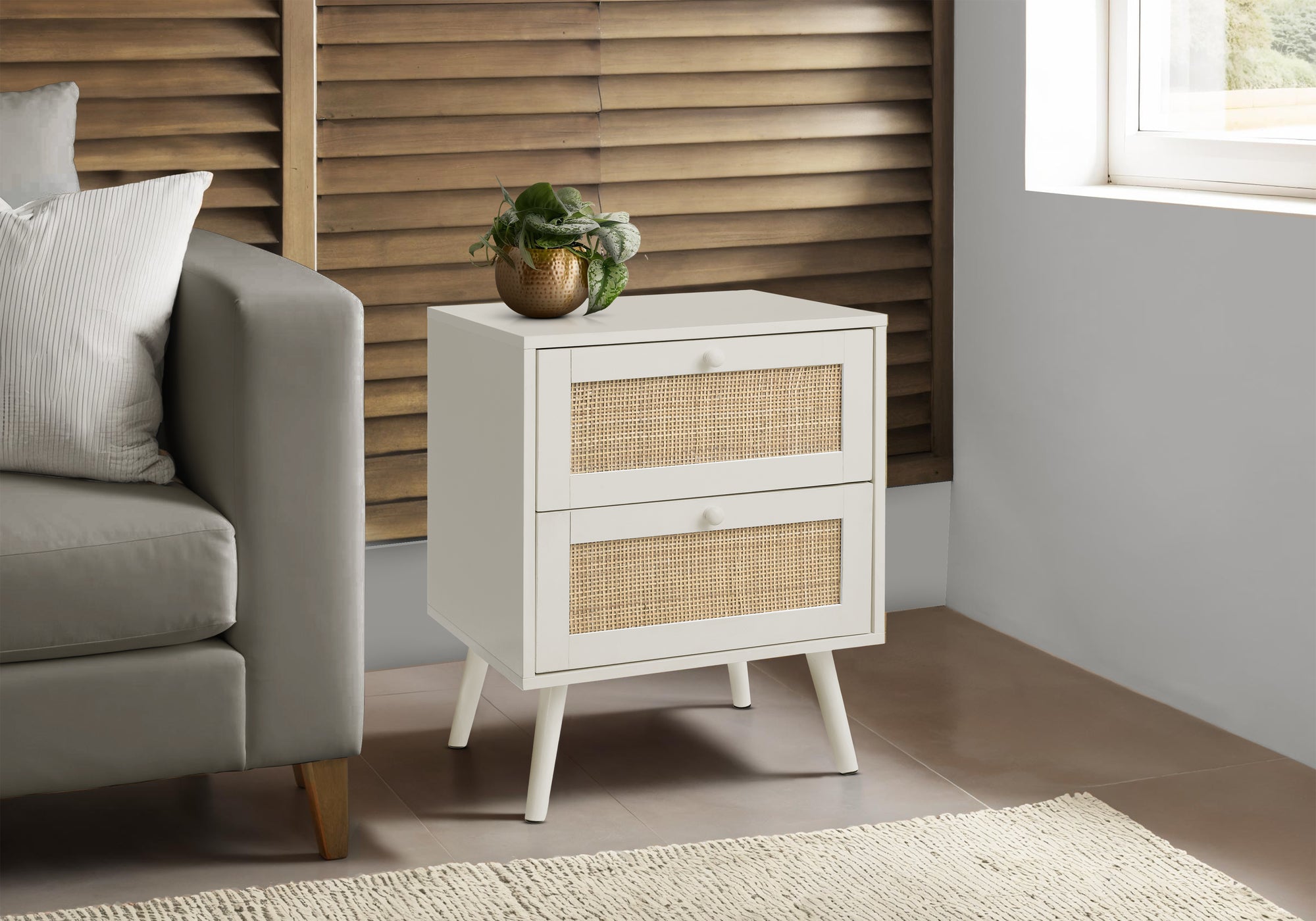 Brady - Accent Table Side Table End Bedroom Living Room Nightstand Storage