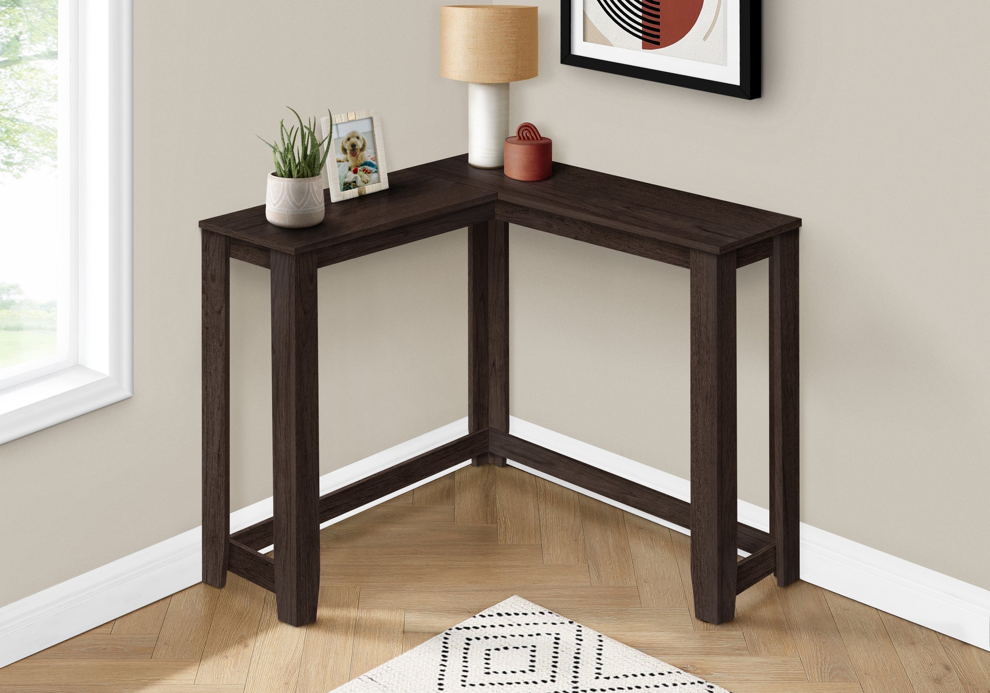 Artus - Accent Table Console Entryway Narrow Corner Living Room Bedroom Brown