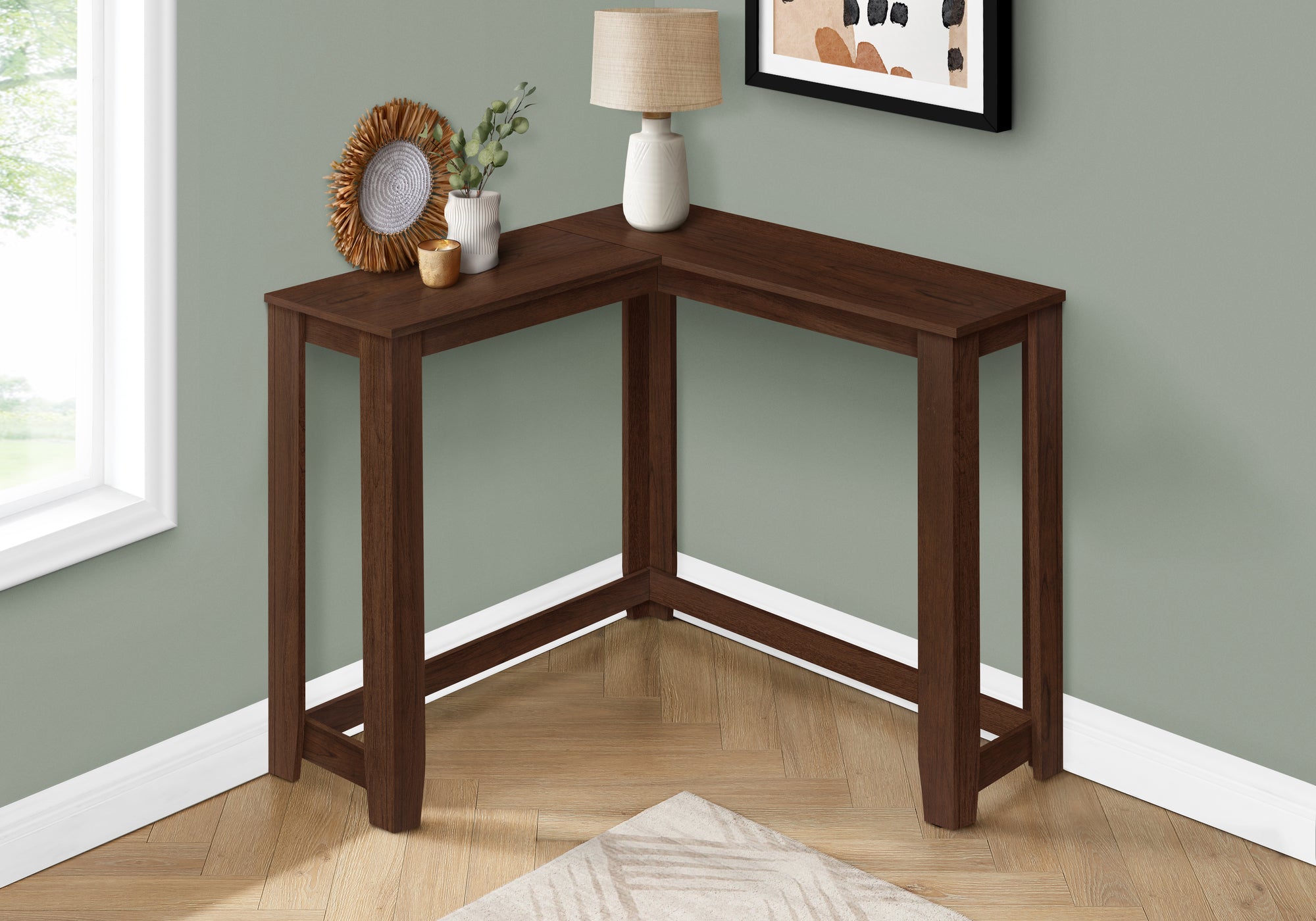 Pietro - Accent Table Console Entryway Narrow Corner Living Room Bedroom Brown