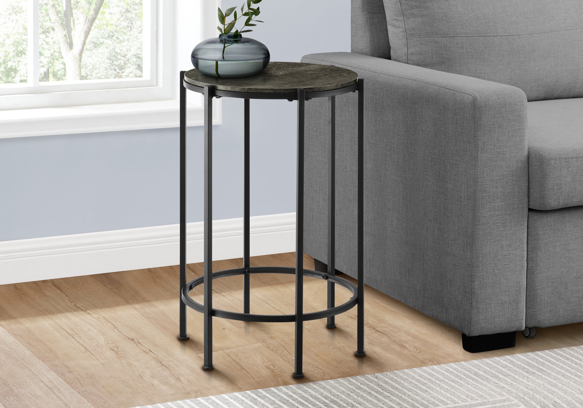 Marine - Accent Table End Round Side Table Small Lamp Living Room