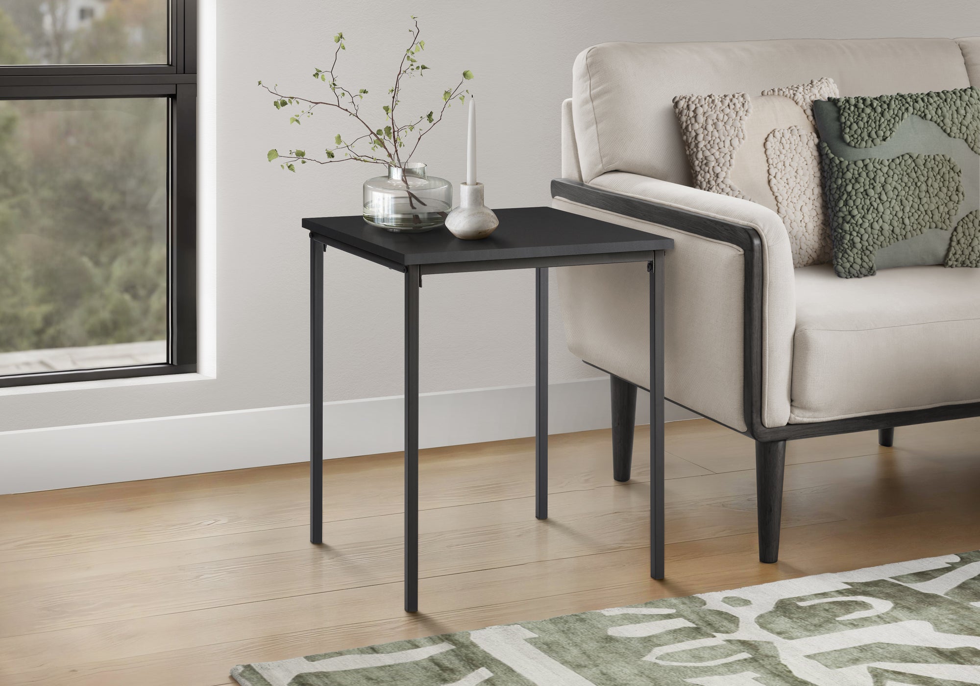 Iseline - Accent Table 22" H Side Table End Small Nightstand Square