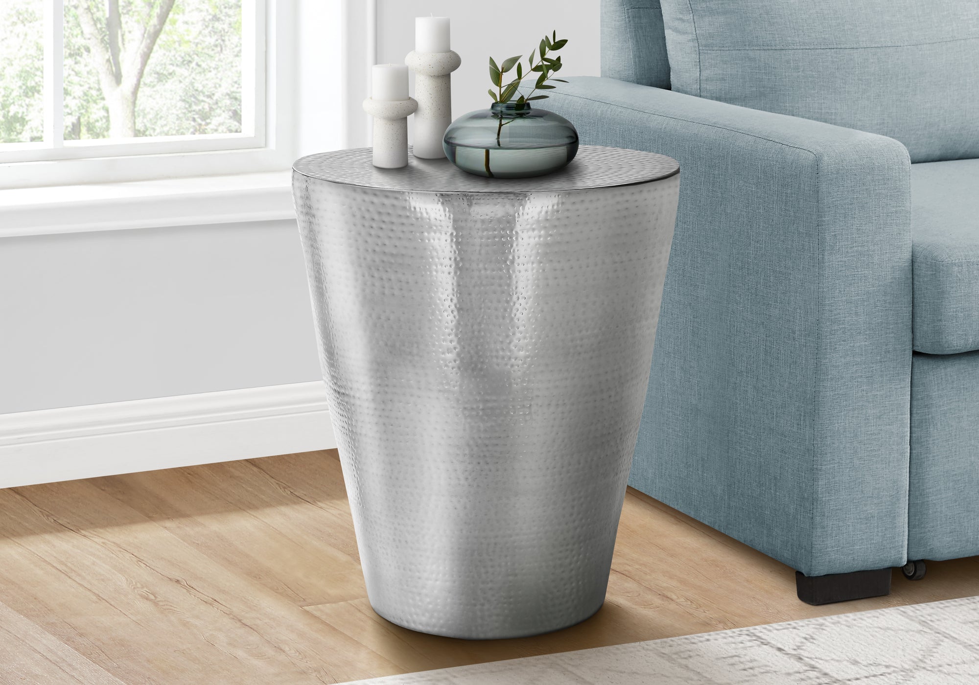 Renaud - Accent Table Drum Side End Nightstand Lamp Living Room Bedroom