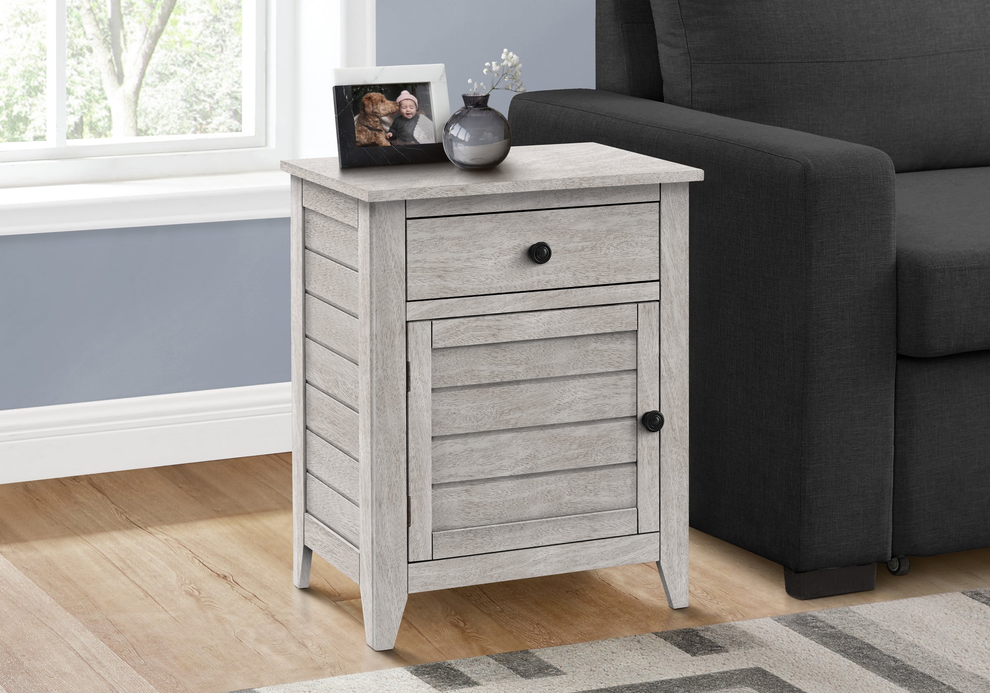 Marit - Accent Table Nightstand Storage Drawer End Side Table Bedroom Lamp