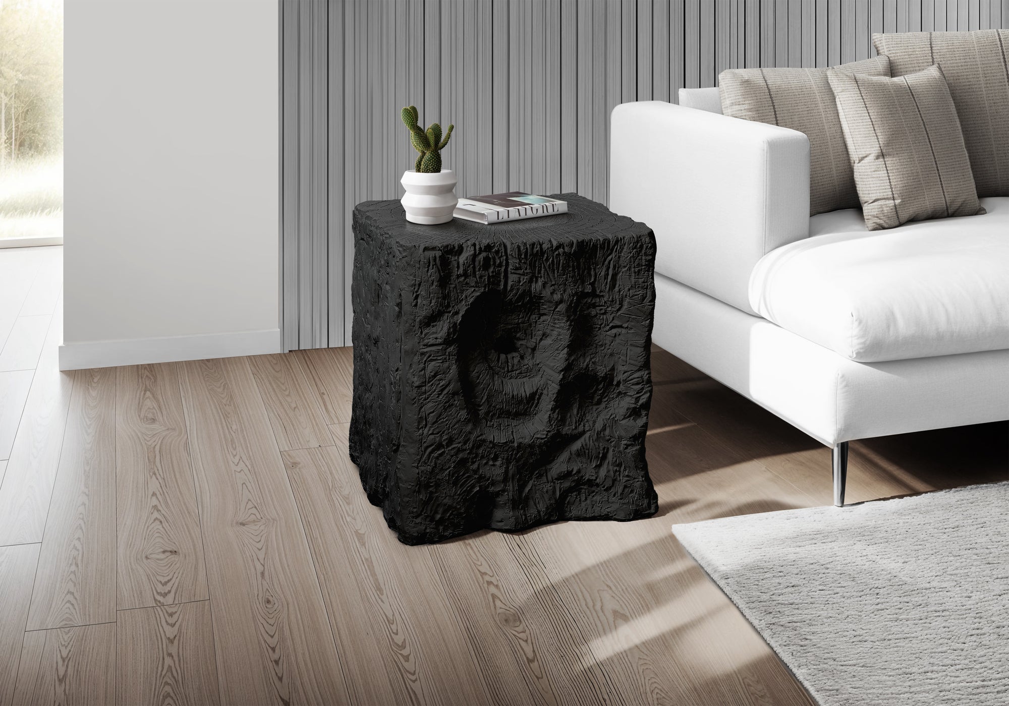 Elin - Accent Table 25"H Indoor Or Outdoor End Nightstand Side Table