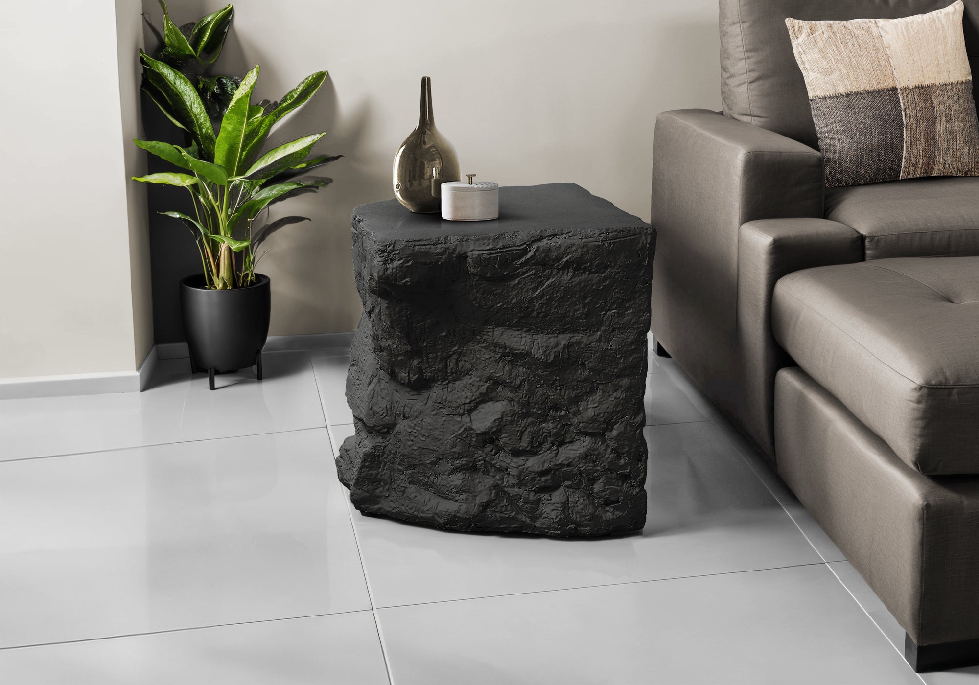 Lucina - Accent Table 25"H Indoor Or Outdoor Side Table Nightstand End
