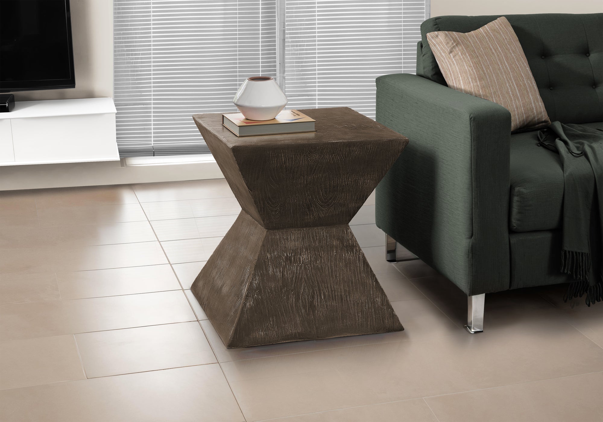 Lida - Accent Table 25"H Indoor Or Outdoor Side Table End Nightstand