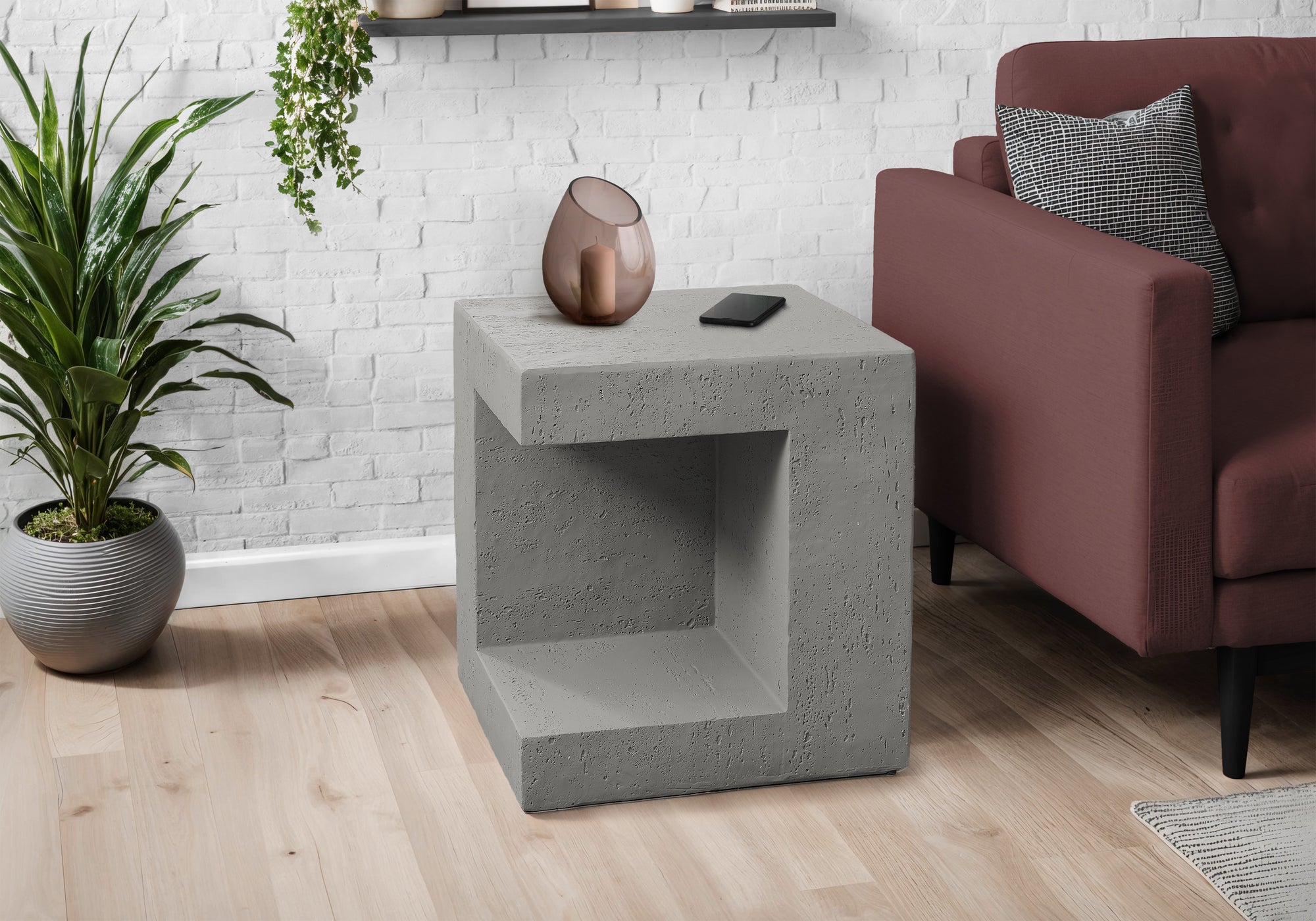 Dilan - Accent Table 25"H Indoor Or Outdoor Side Table Nightstand End