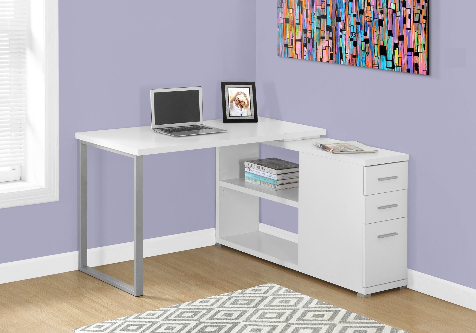 Nellie - Computer Desk Home Office Corner Left Right Set-up Storage Drawers