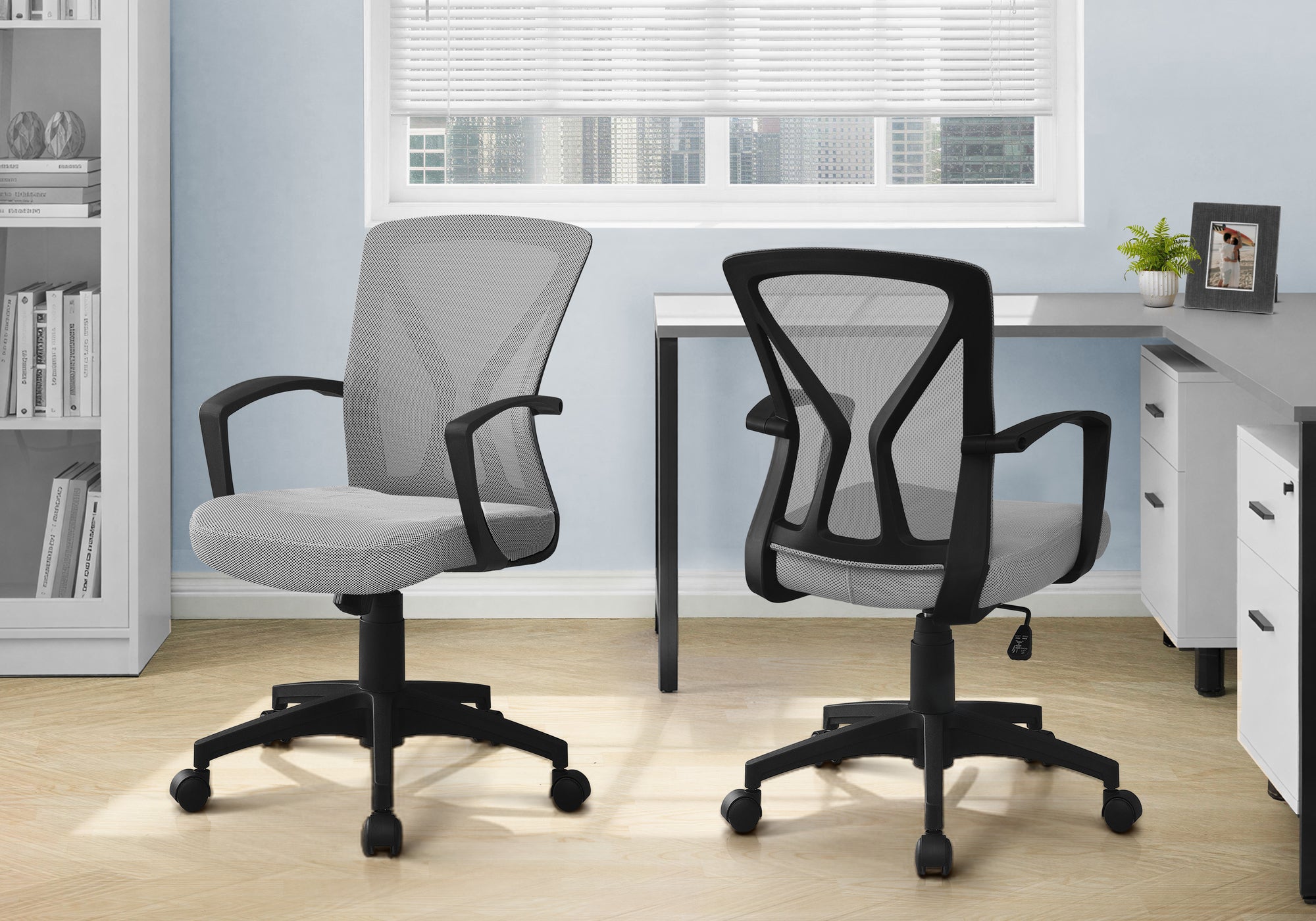 Anesa - Office Chair Adjustable Height Swivel Ergonomic Armrests Computer Desk Work