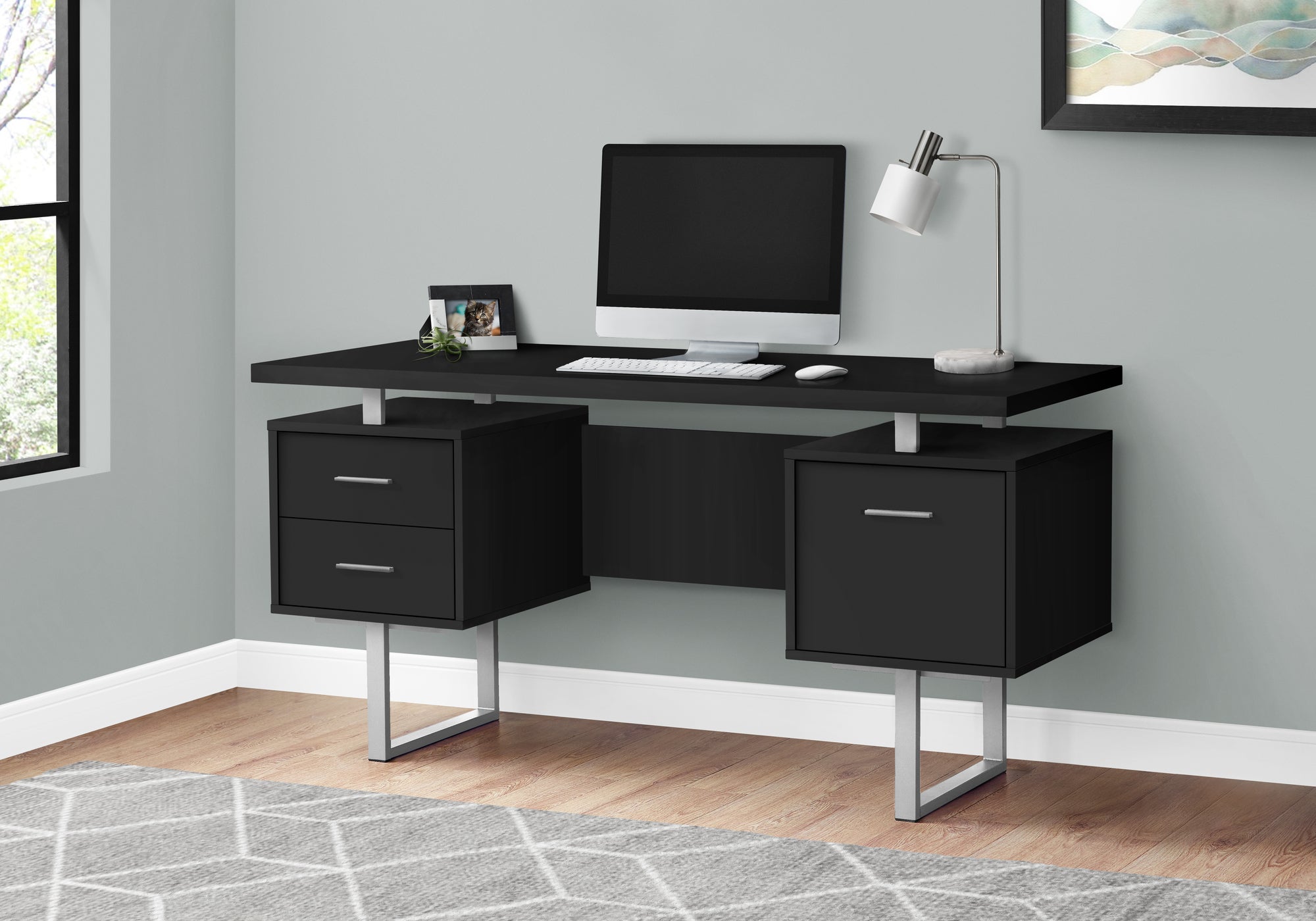 Neah - Computer Desk Home Office Laptop Left Right Set-up Storage Drawers